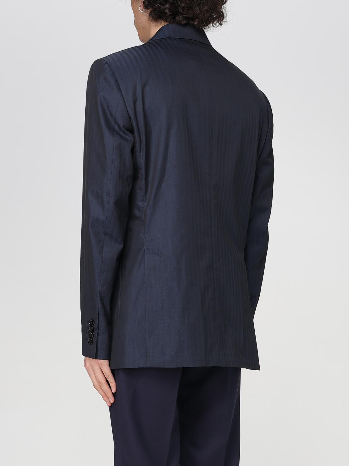 LARDINI BLAZER: Blazer doppiopetto Lardini in cotone , Blue - Img 2