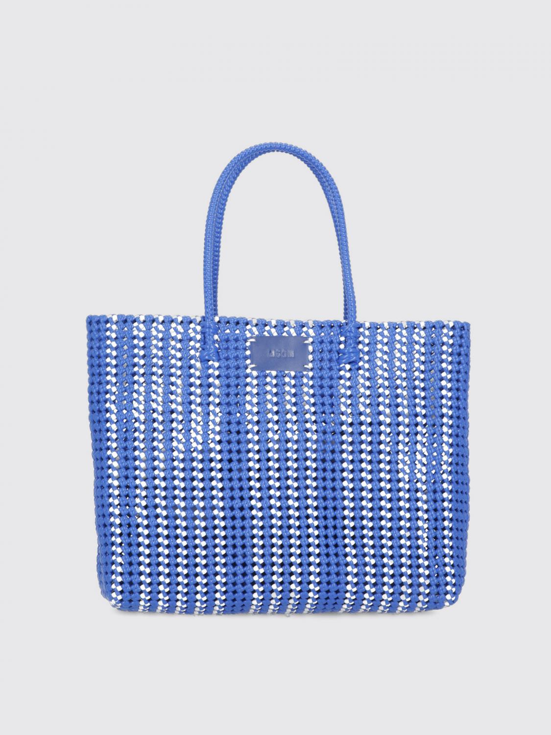 MSGM TRAGETASCHE: Handtasche damen MSGM, Blau - Img 1