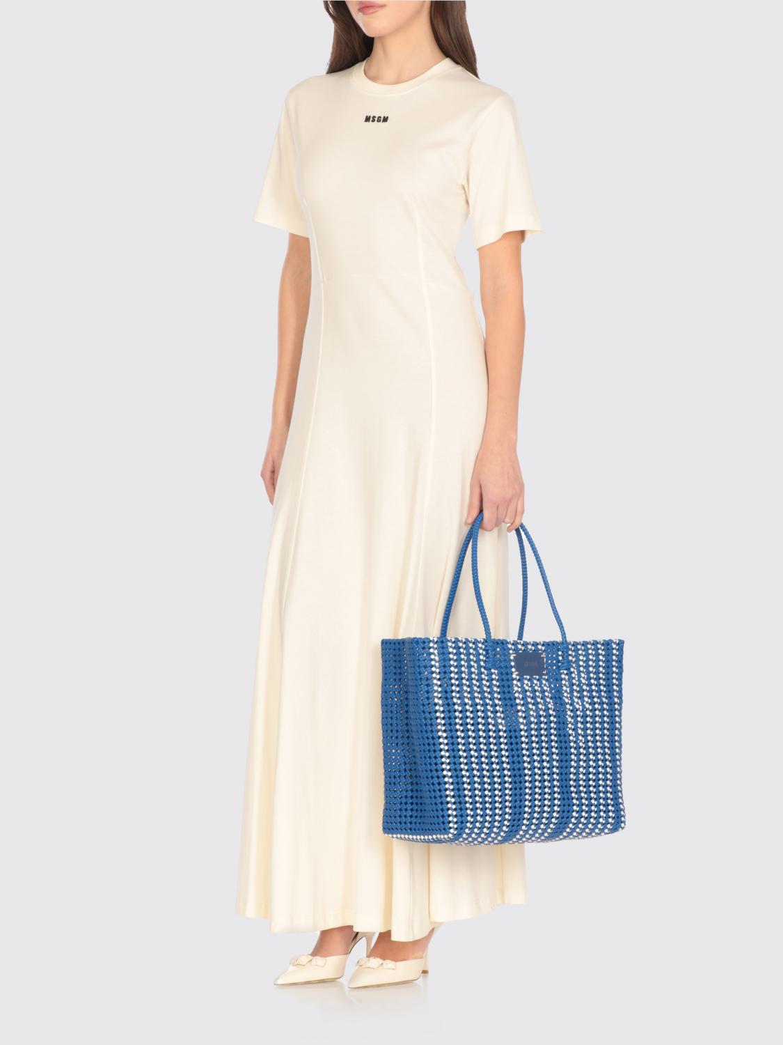 MSGM TRAGETASCHE: Handtasche damen MSGM, Blau - Img 2