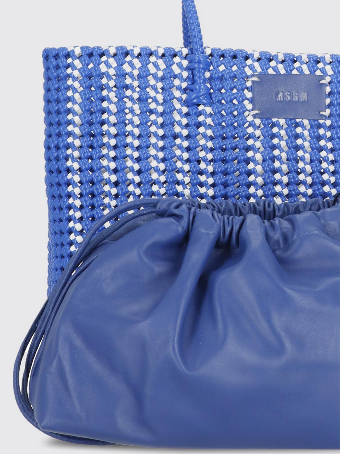 MSGM TRAGETASCHE: Handtasche damen MSGM, Blau - Img 4
