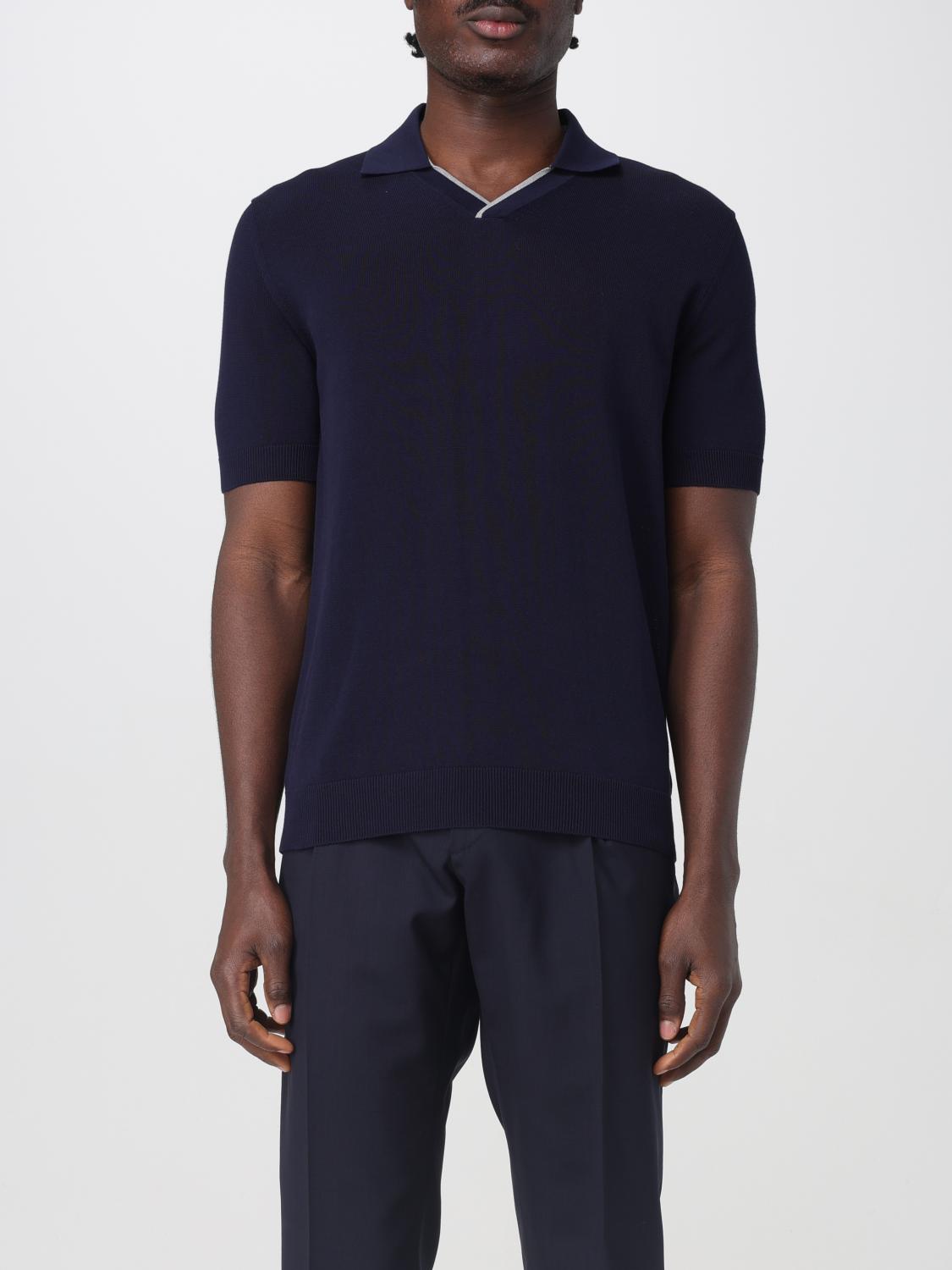 ZANONE POLO: Polo hombre Zanone, Azul Oscuro - Img 1