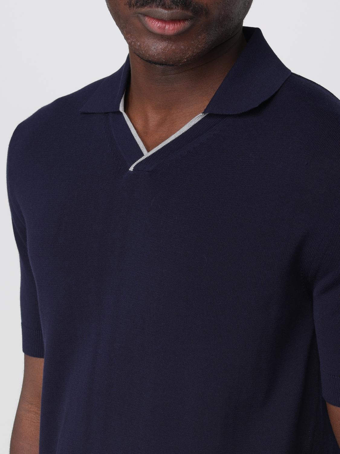 ZANONE POLO: Polo hombre Zanone, Azul Oscuro - Img 3