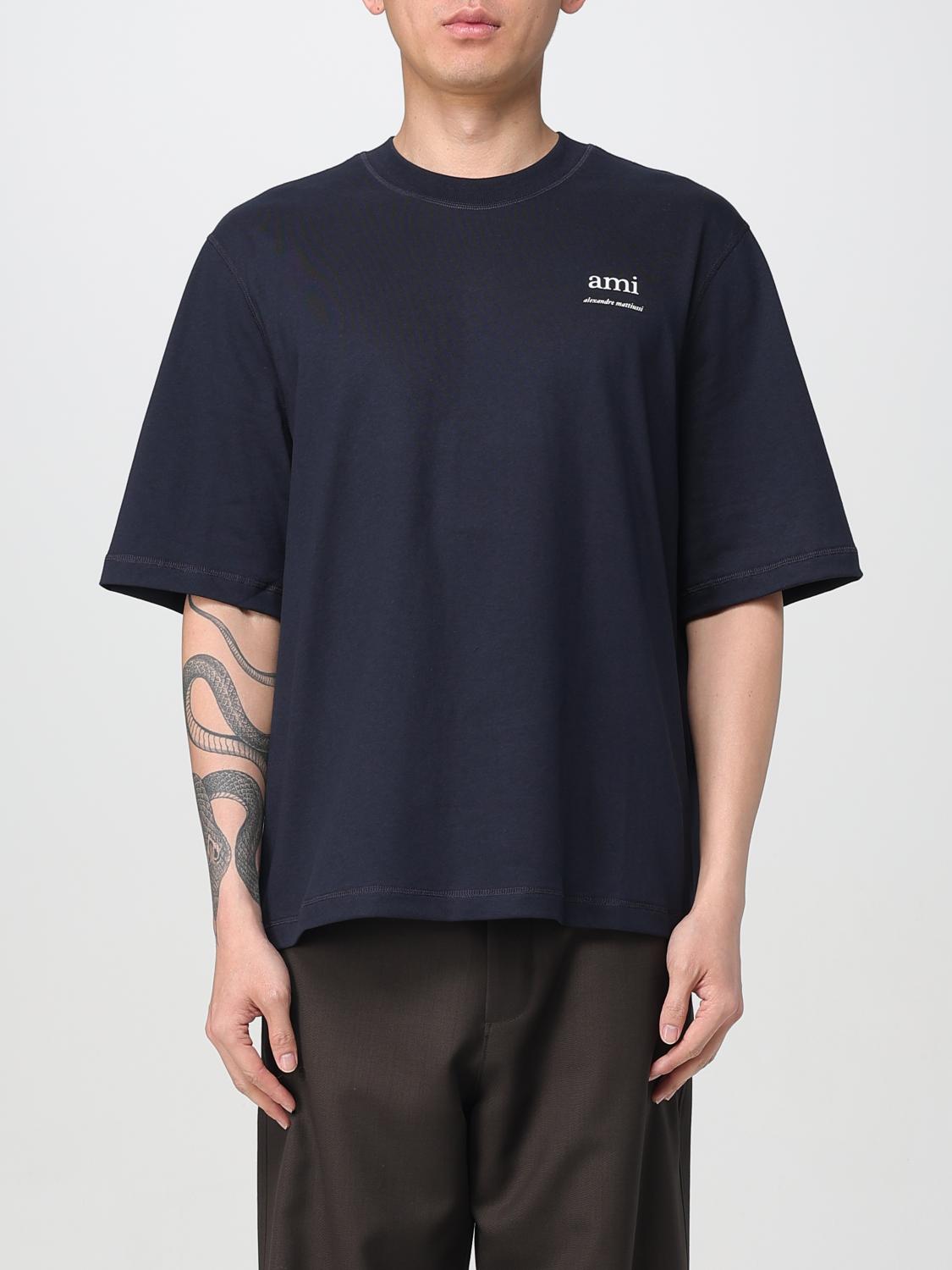 Ami Paris T-shirt men - Blue | HTS048JE01194 | GIGLIO.COM