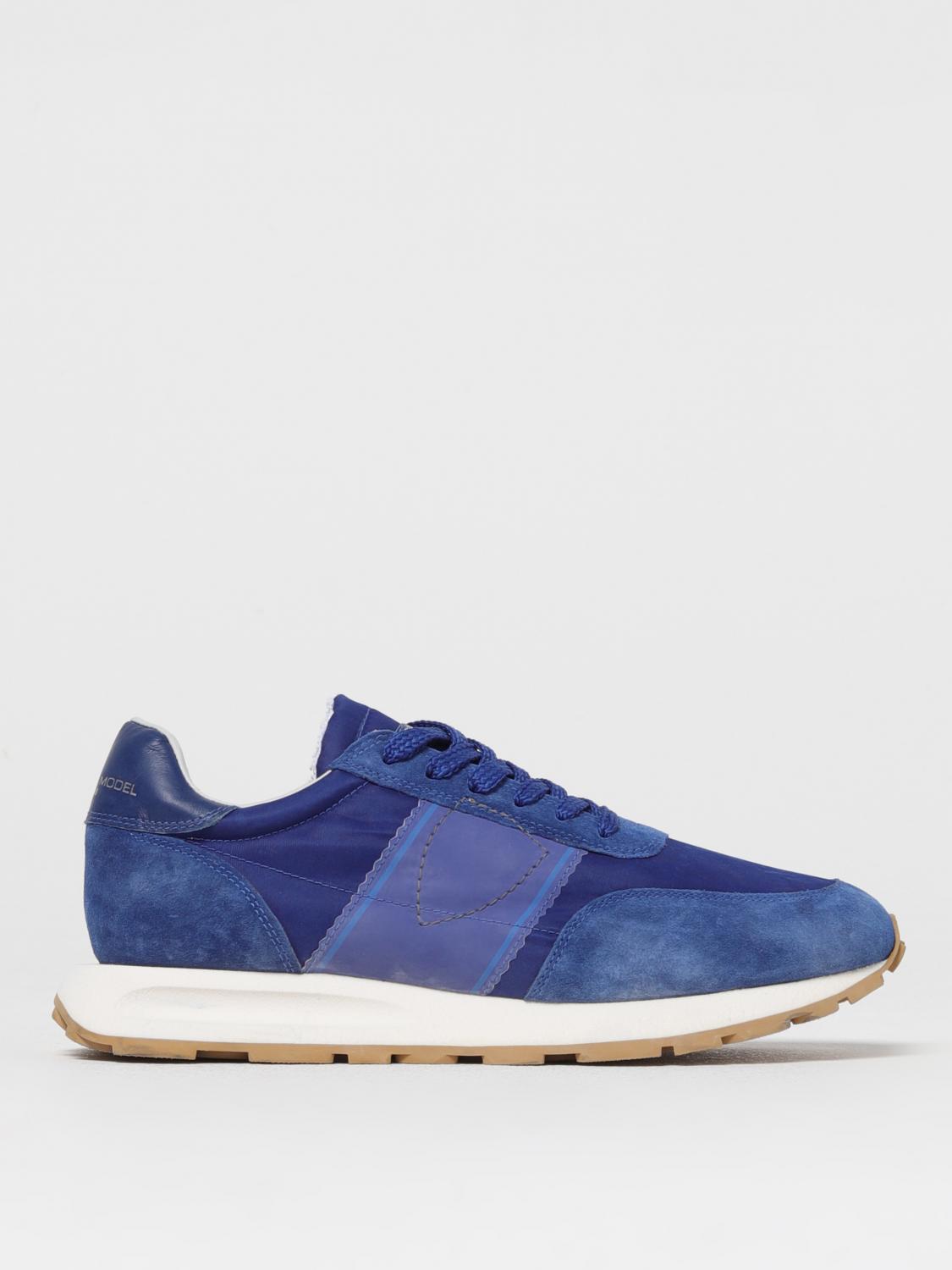 PHILIPPE MODEL SNEAKERS: Sneakers men Philippe Model, Gnawed Blue - Img 1