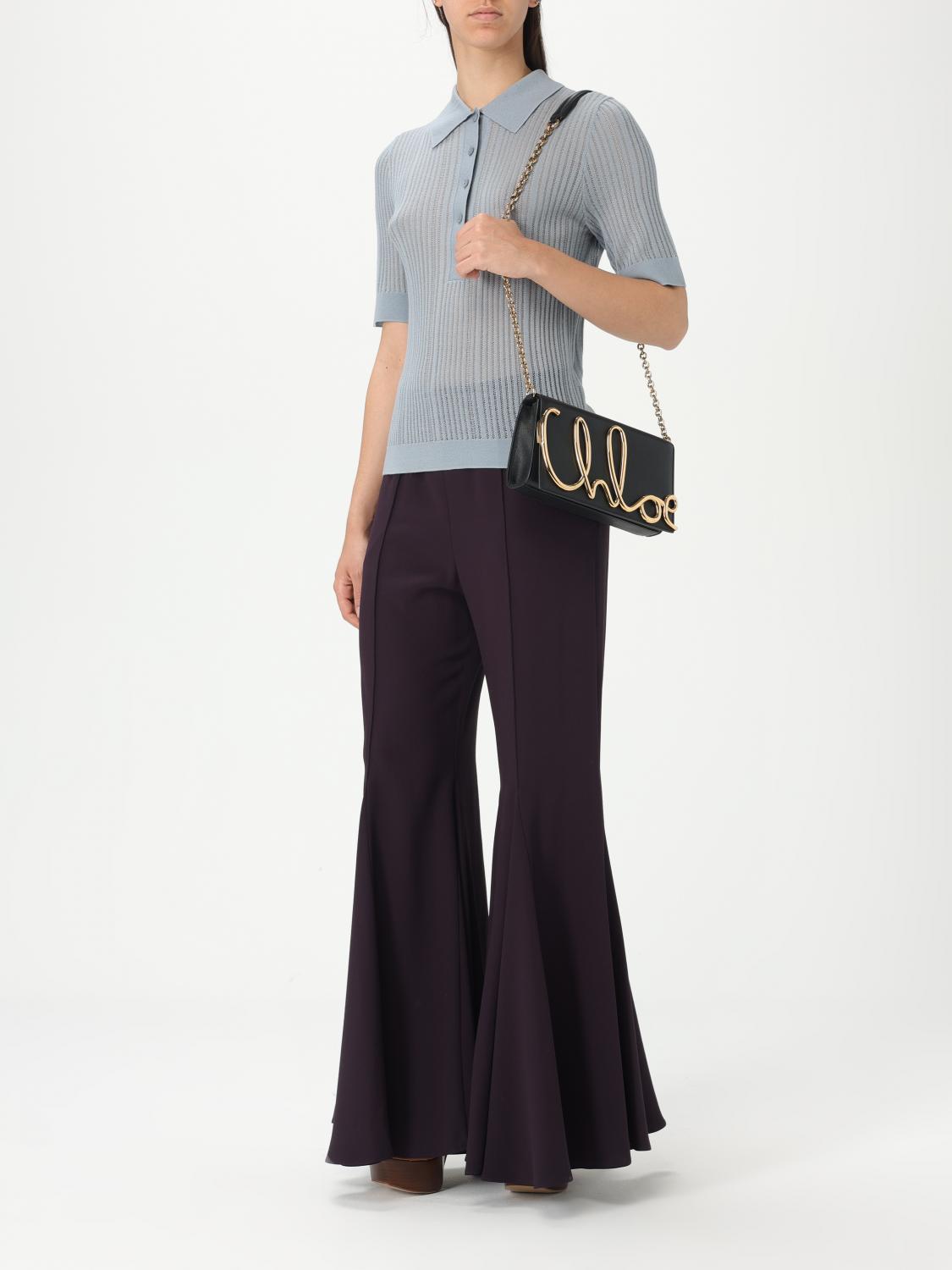 CHLOÉ PANTS: Pants woman ChloÉ, Violet - Img 2
