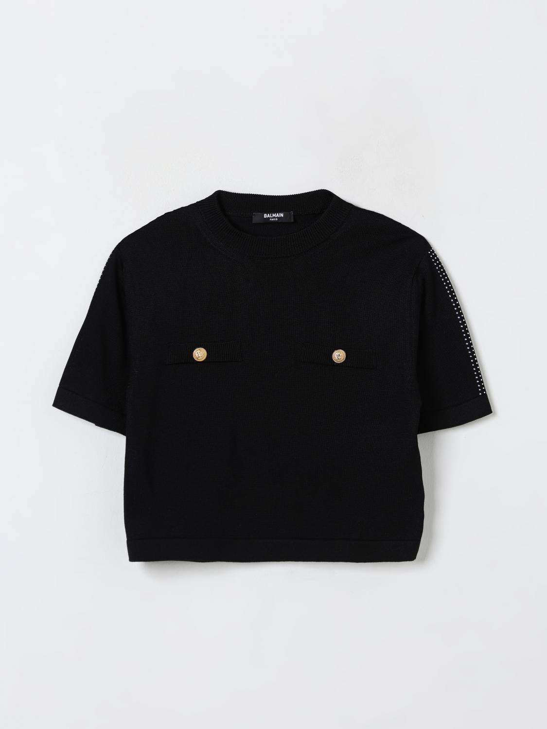 BALMAIN JERSEY: Jersey niños Balmain, Negro - Img 1