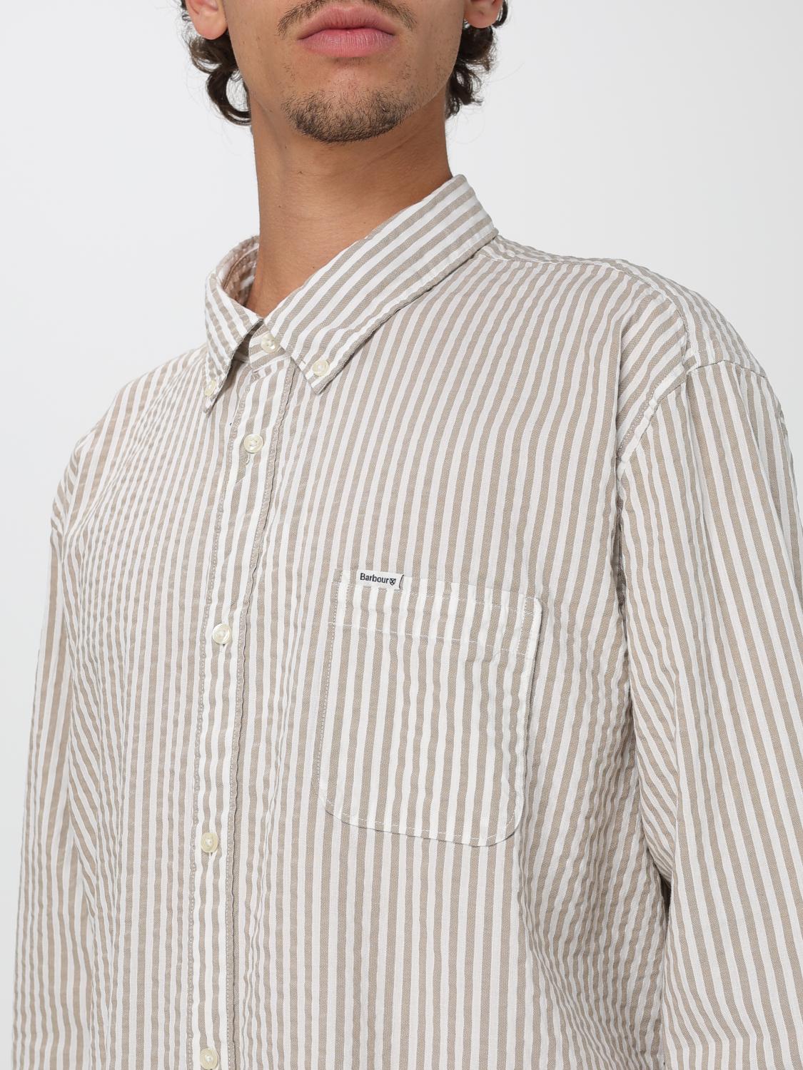 BARBOUR CAMICIA: Camicia Barbour in cotone a righe , Grigio - Img 3