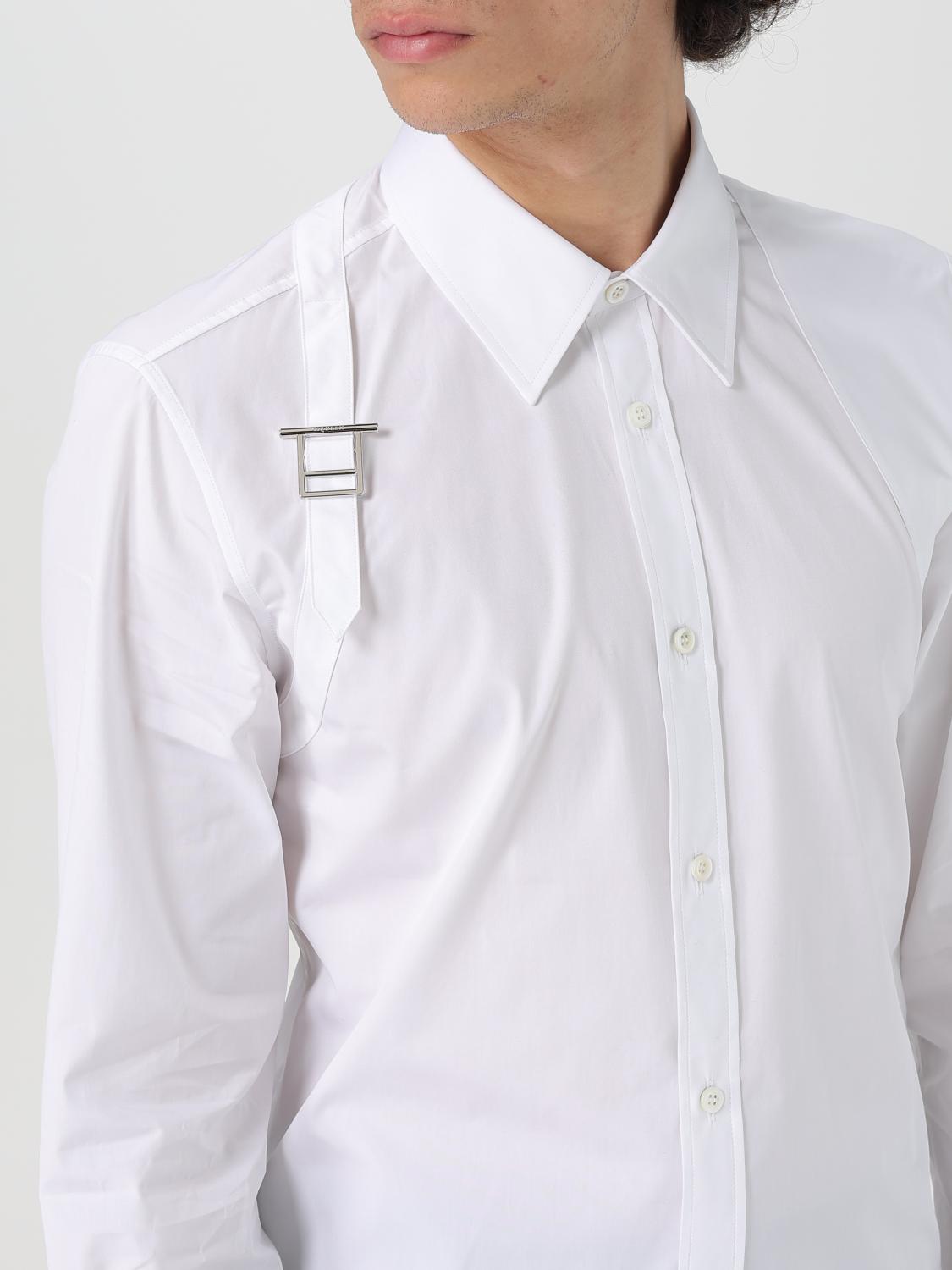 MCQUEEN SHIRT: Shirt men McQueen, White - Img 5