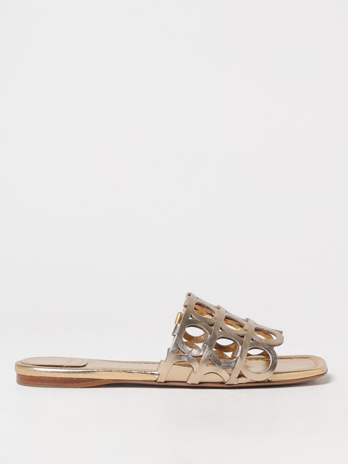 Ferragamo フラットサンダル レディース - ゴールド | 01J840 782519