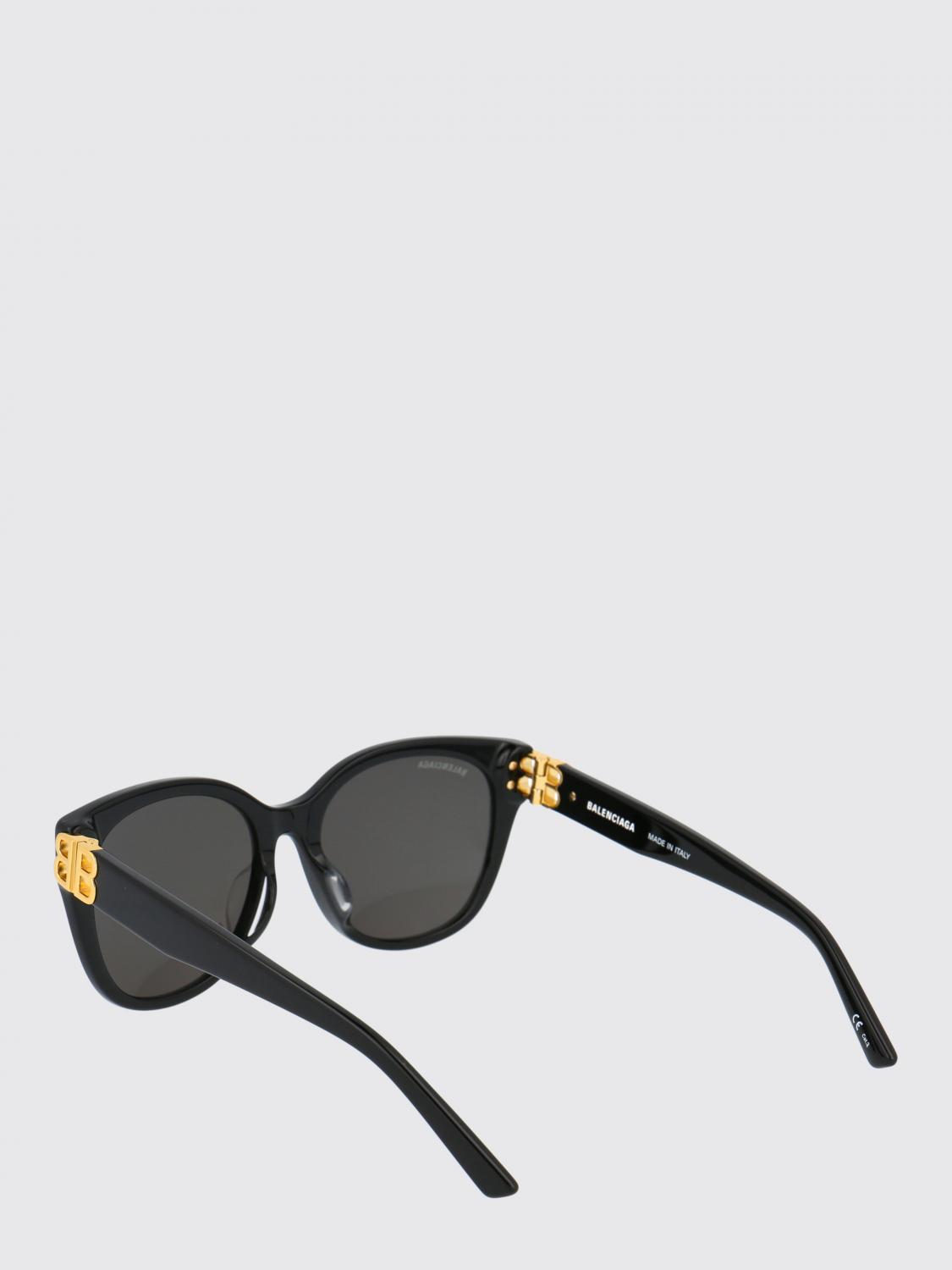BALENCIAGA OCCHIALI DA SOLE: Occhiali da sole BB Balenciaga in acetato , Nero - Img 3