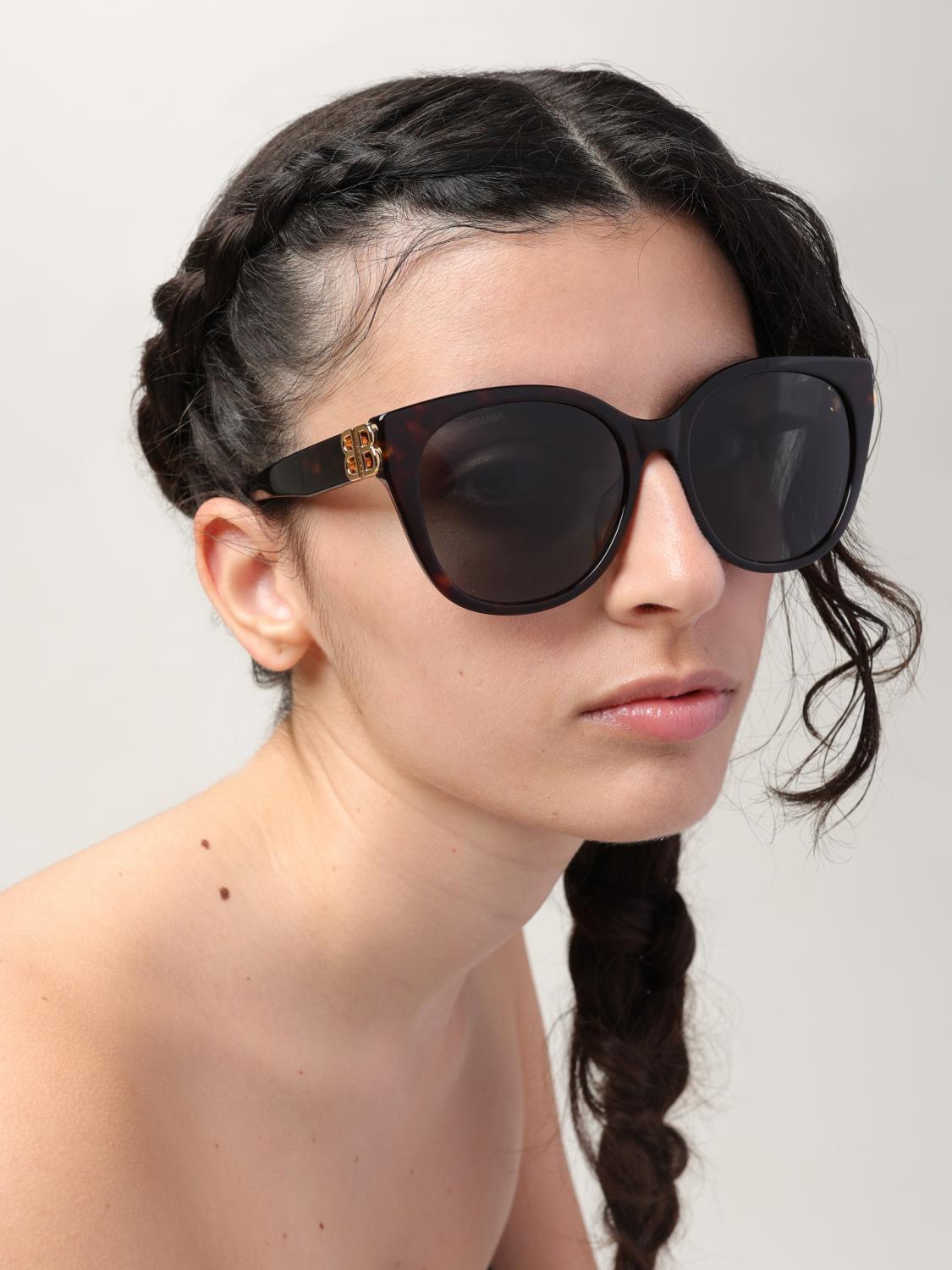 BALENCIAGA GAFAS DE SOL: Gafas de sol BB Balenciaga de acetato, Marrón - Img 2