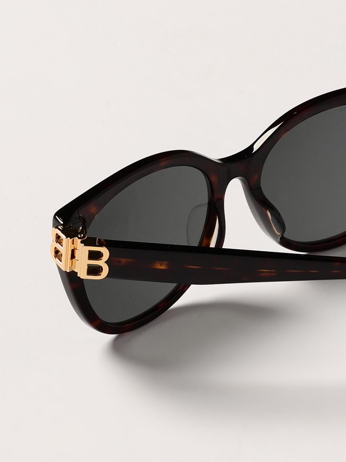 BALENCIAGA GAFAS DE SOL: Gafas de sol BB Balenciaga de acetato, Marrón - Img 5