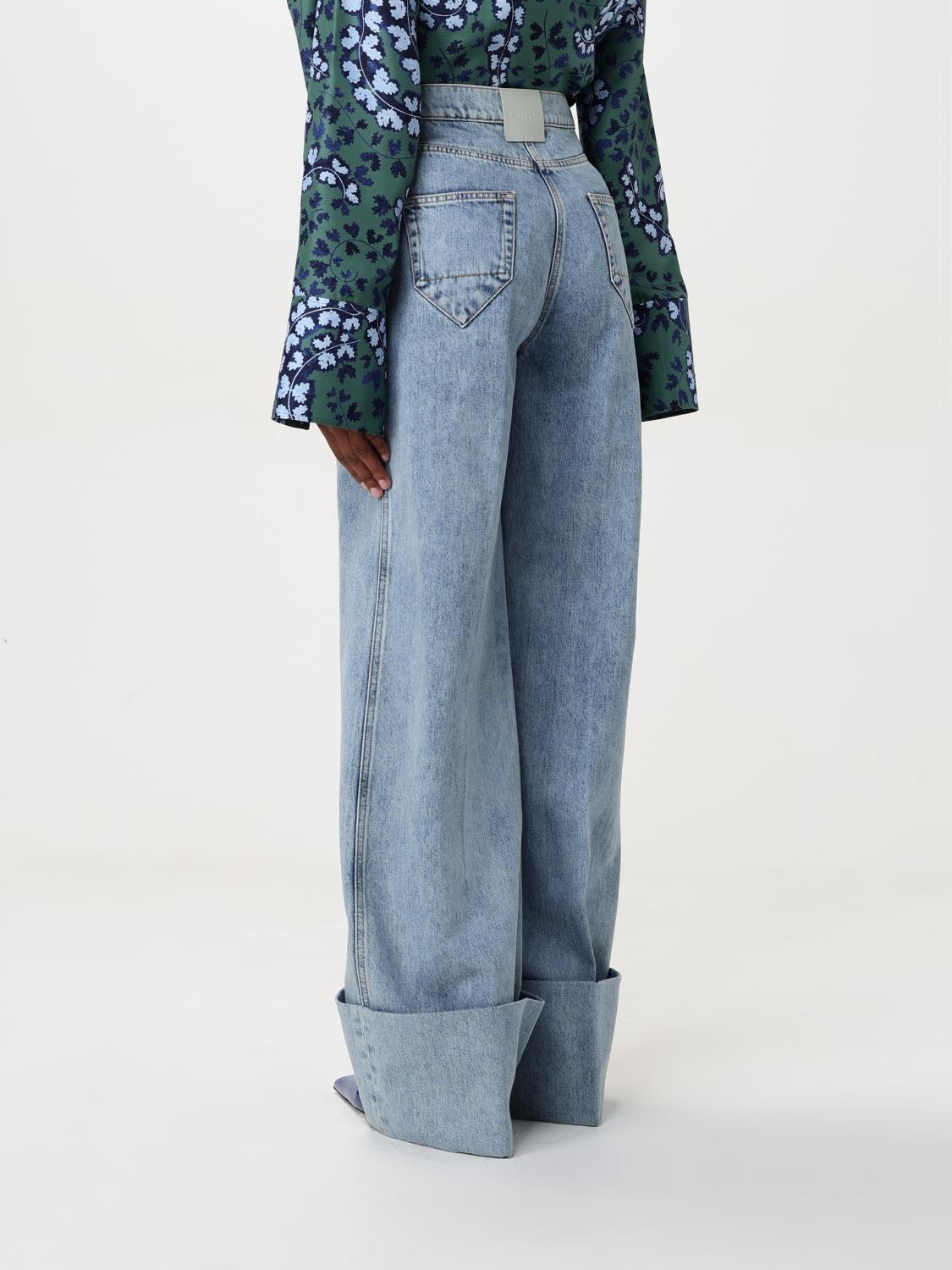 LANVIN JEANS: Jeans Lanvin in denim , Blue - Img 3