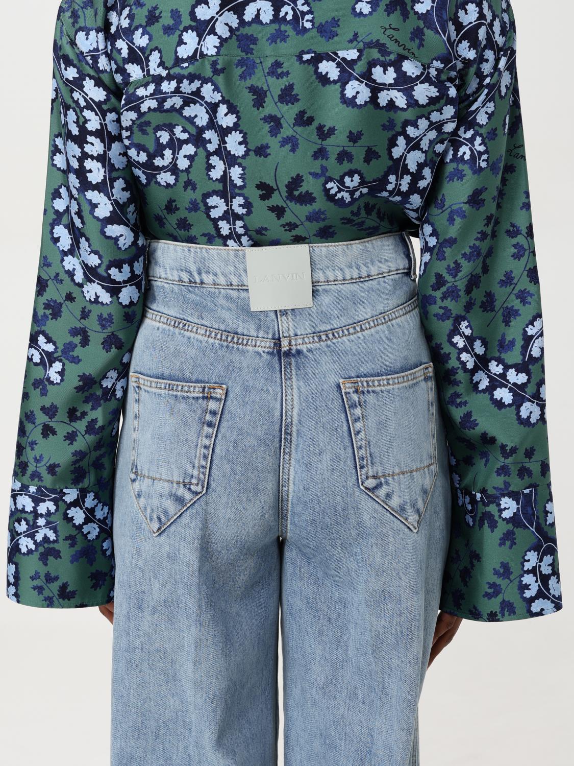 LANVIN JEANS: Jeans Lanvin in denim , Blue - Img 5