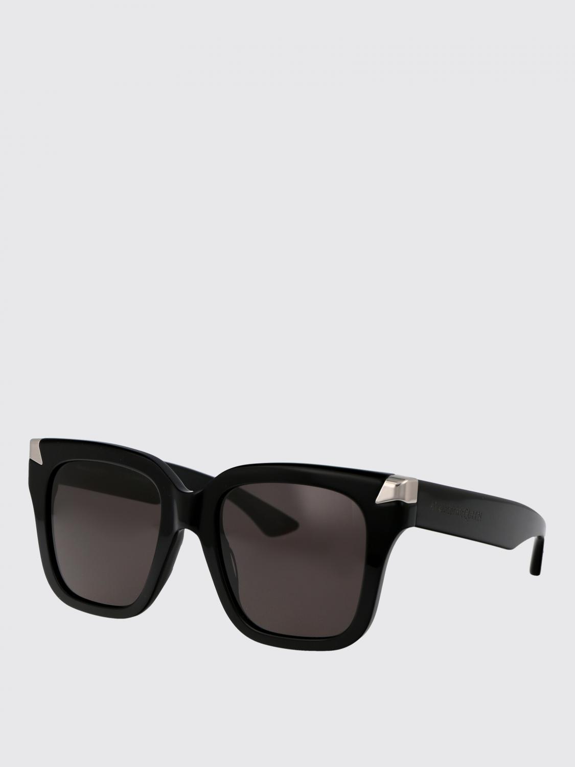 MCQUEEN OCCHIALI DA SOLE: Occhiali da sole AM0440S McQueen in acetato , Nero - Img 1