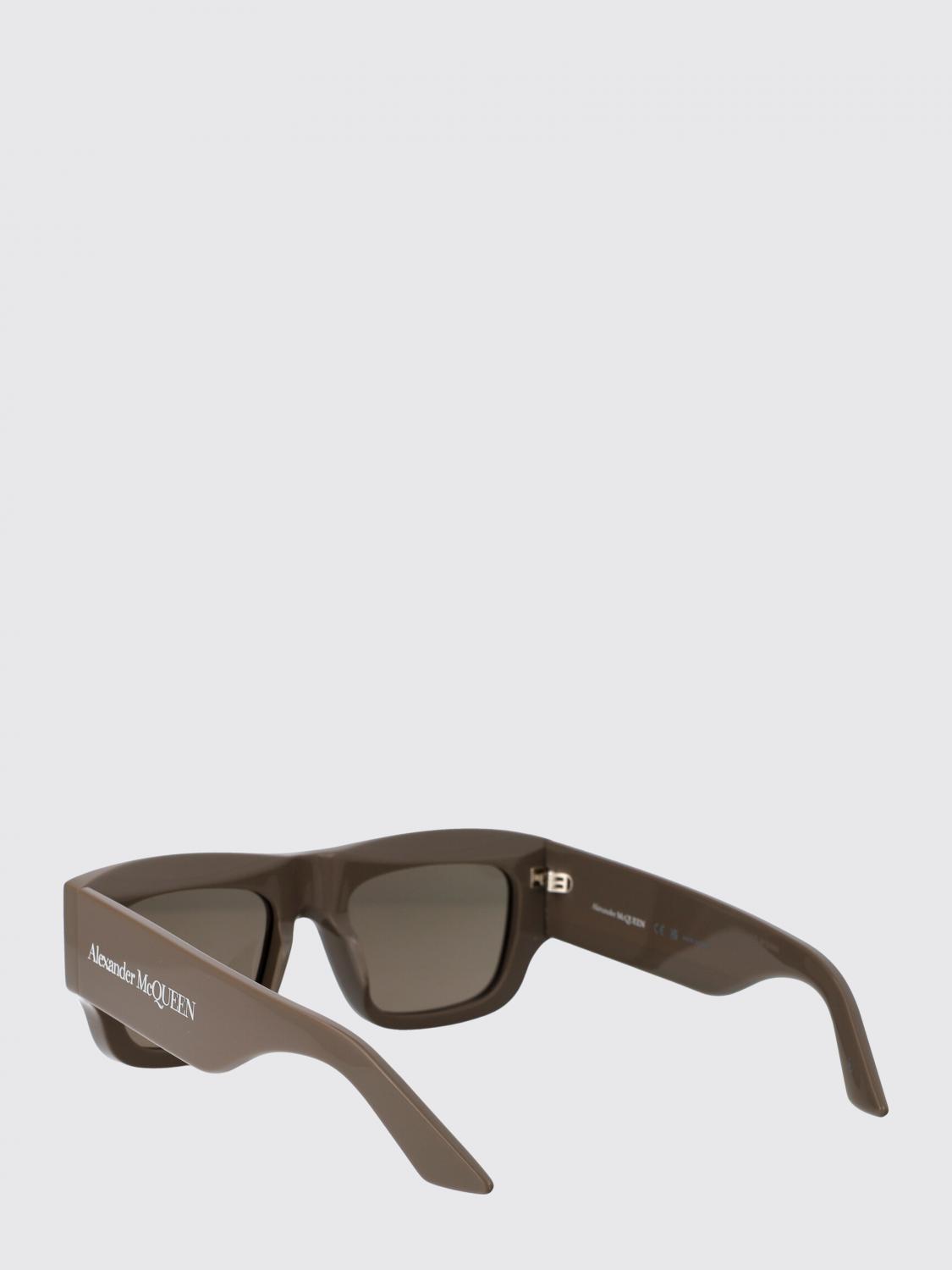MCQUEEN SUNGLASSES: Sunglasses AM0449S McQueen in Acetate, Brown - Img 3