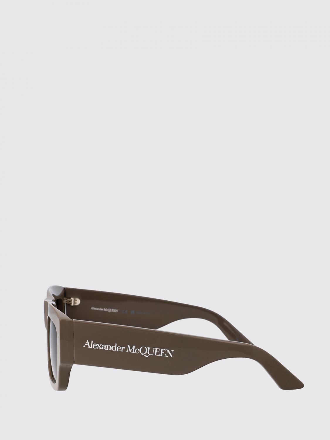 MCQUEEN SUNGLASSES: Sunglasses AM0449S McQueen in Acetate, Brown - Img 4