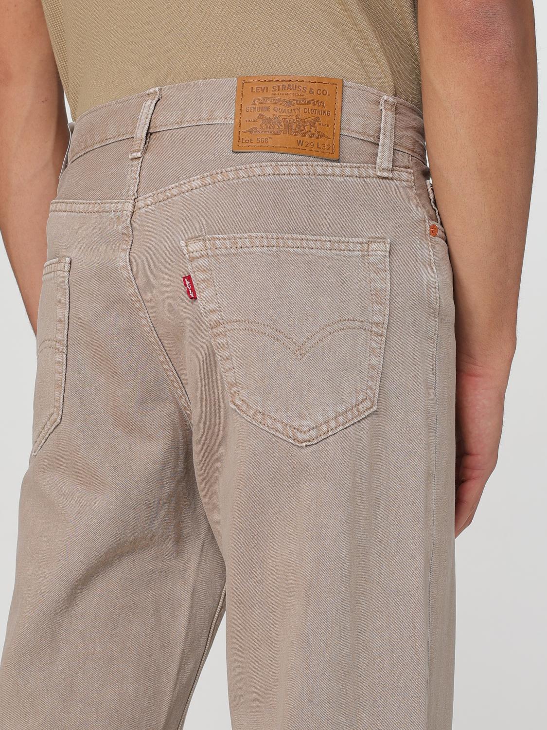 LEVI'S JEANS: Levi's Jeans in Denim, Beige - Img 3