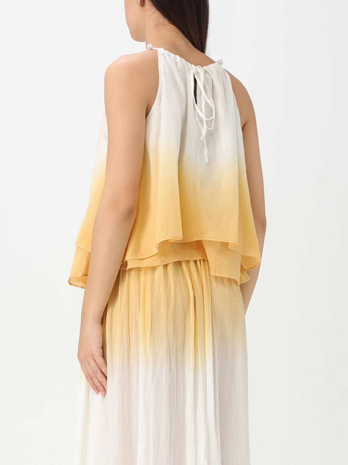 PINKO TOP: Top femme Pinko, Jaune - Img 3