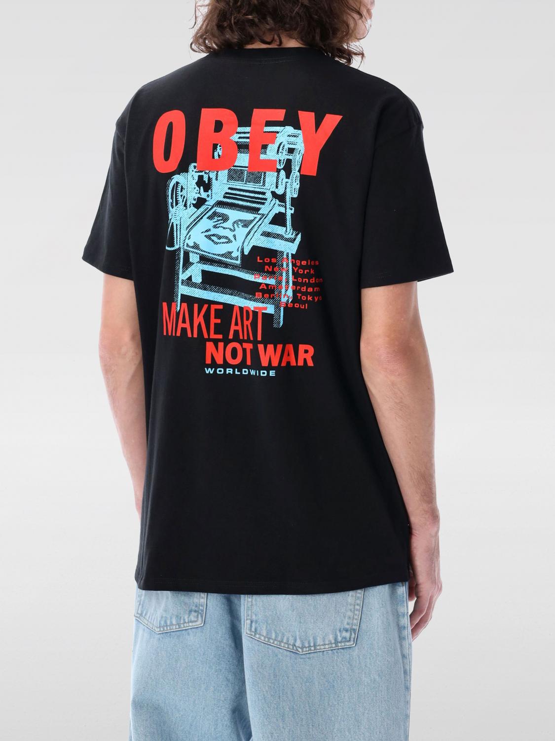 OBEY T-SHIRT: T-shirt men Obey, Black - Img 2