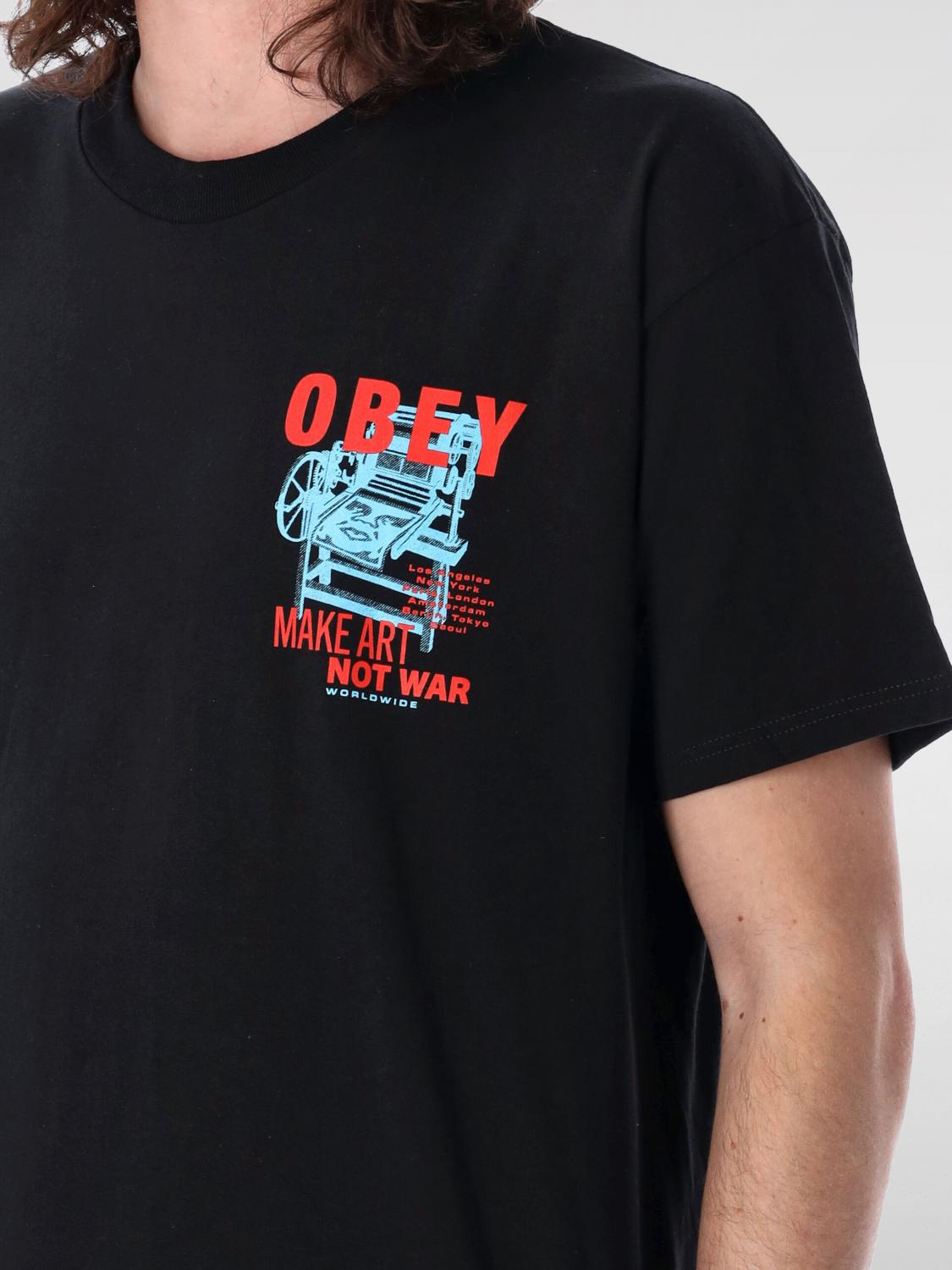 OBEY T-SHIRT: T-shirt men Obey, Black - Img 3