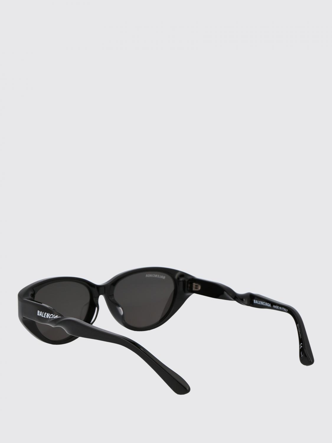 BALENCIAGA OCCHIALI DA SOLE: Occhiali da sole BB0209SA Balenciaga in acetato , Nero - Img 3