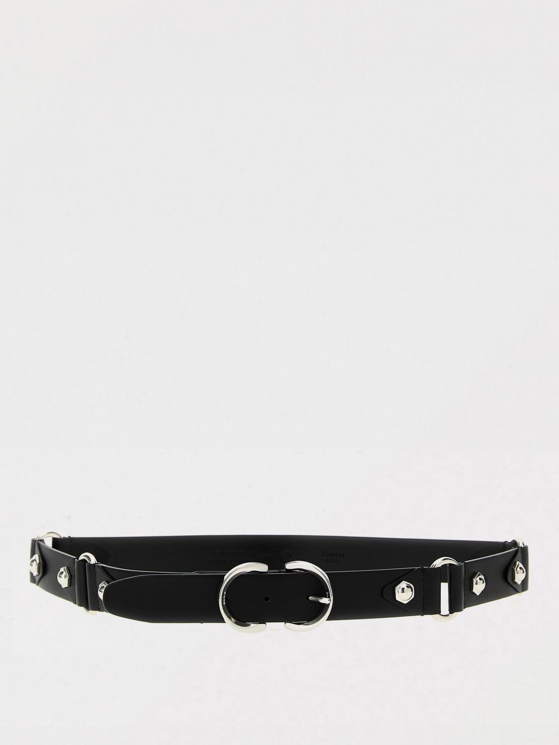 PINKO CINTURA: Cintura Lois Pinko in pelle con borchie , Nero - Img 1