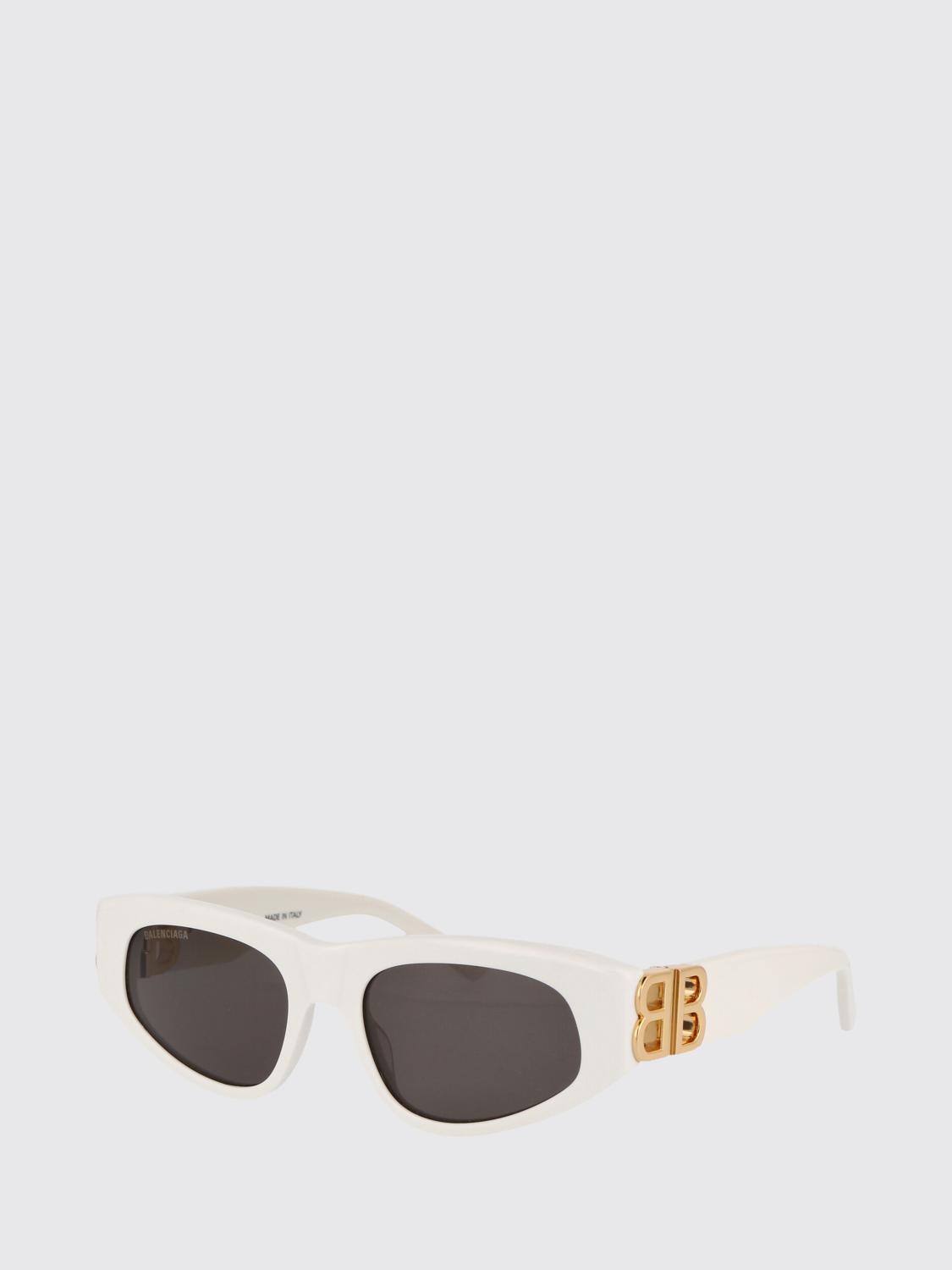 BALENCIAGA OCCHIALI DA SOLE: Occhiali da sole BB0095S Balenciaga in acetato , Bianco - Img 1
