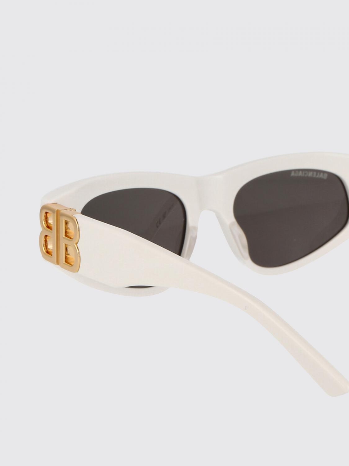 BALENCIAGA OCCHIALI DA SOLE: Occhiali da sole BB0095S Balenciaga in acetato , Bianco - Img 3