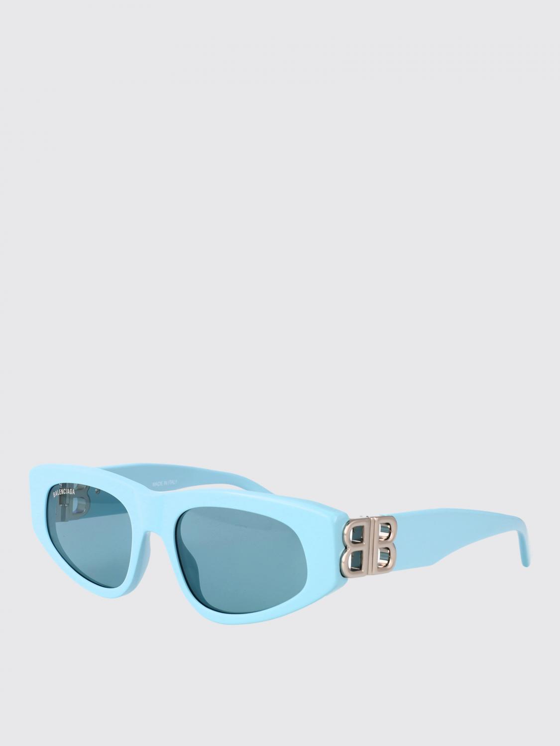 BALENCIAGA OCCHIALI DA SOLE: Occhiali da sole BB0095S Balenciaga in acetato , Blue - Img 1