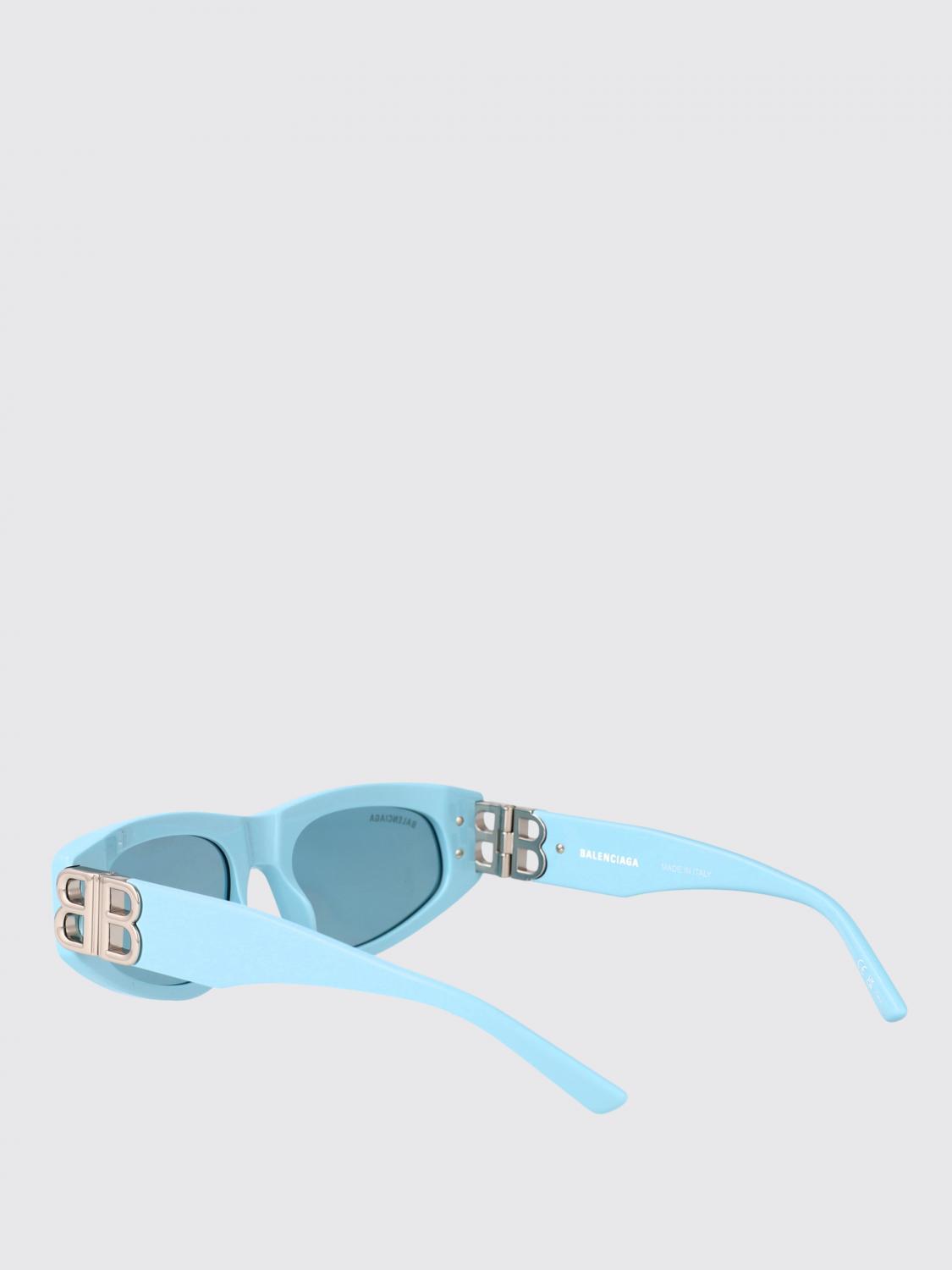 BALENCIAGA OCCHIALI DA SOLE: Occhiali da sole BB0095S Balenciaga in acetato , Blue - Img 3