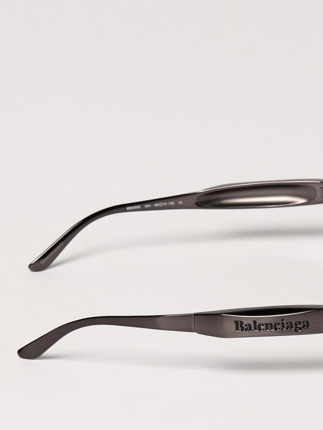 BALENCIAGA OCCHIALI DA SOLE: Occhiali da sole Balenciaga in metallo , Grigio - Img 4