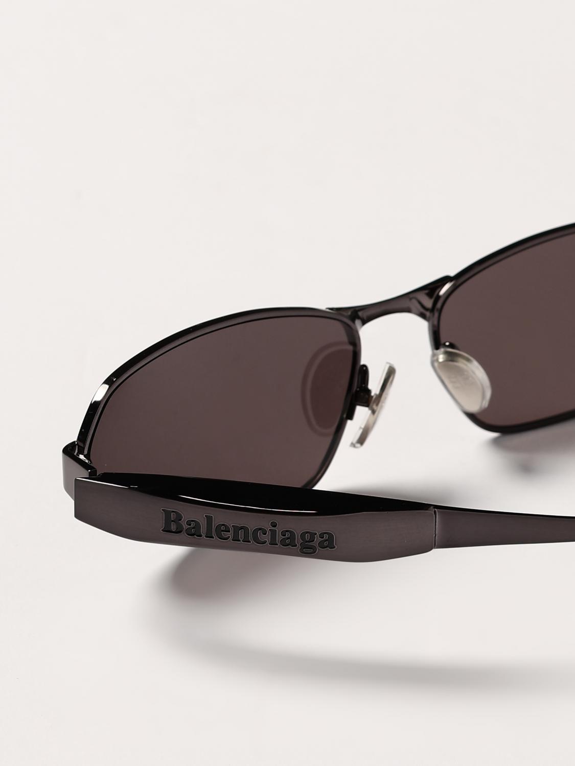 BALENCIAGA OCCHIALI DA SOLE: Occhiali da sole Balenciaga in metallo , Grigio - Img 5