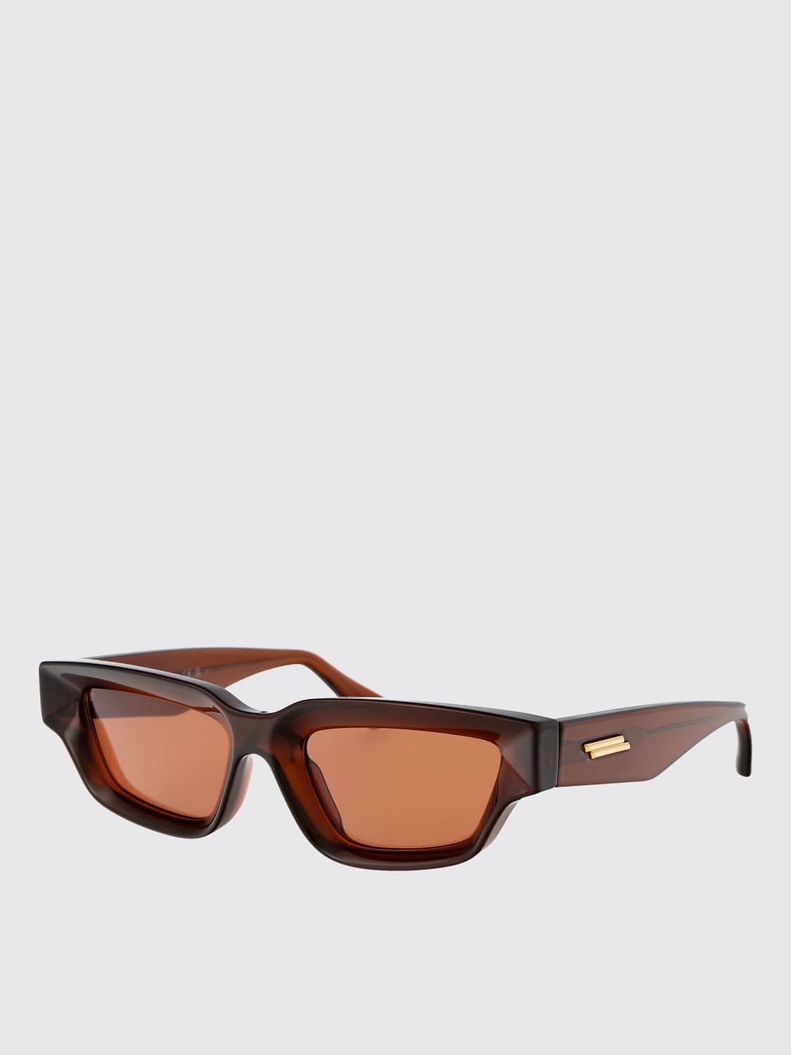 BOTTEGA VENETA OCCHIALI DA SOLE: Occhiali da sole in acetato Bottega Veneta, Marrone - Img 1
