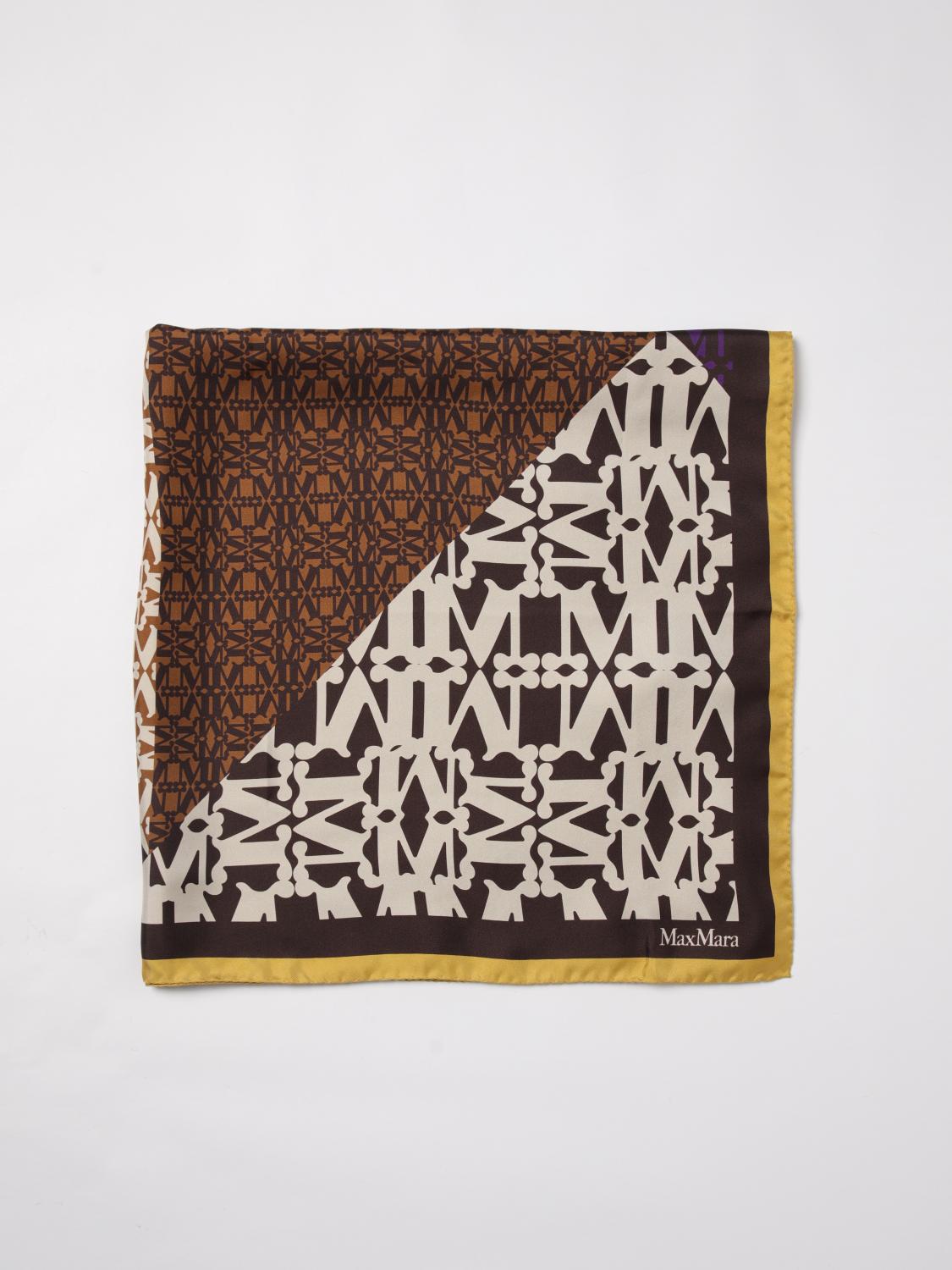 MAX MARA FOULARD: Foulard Max Mara in seta con monogram stampato , Fantasia - Img 1