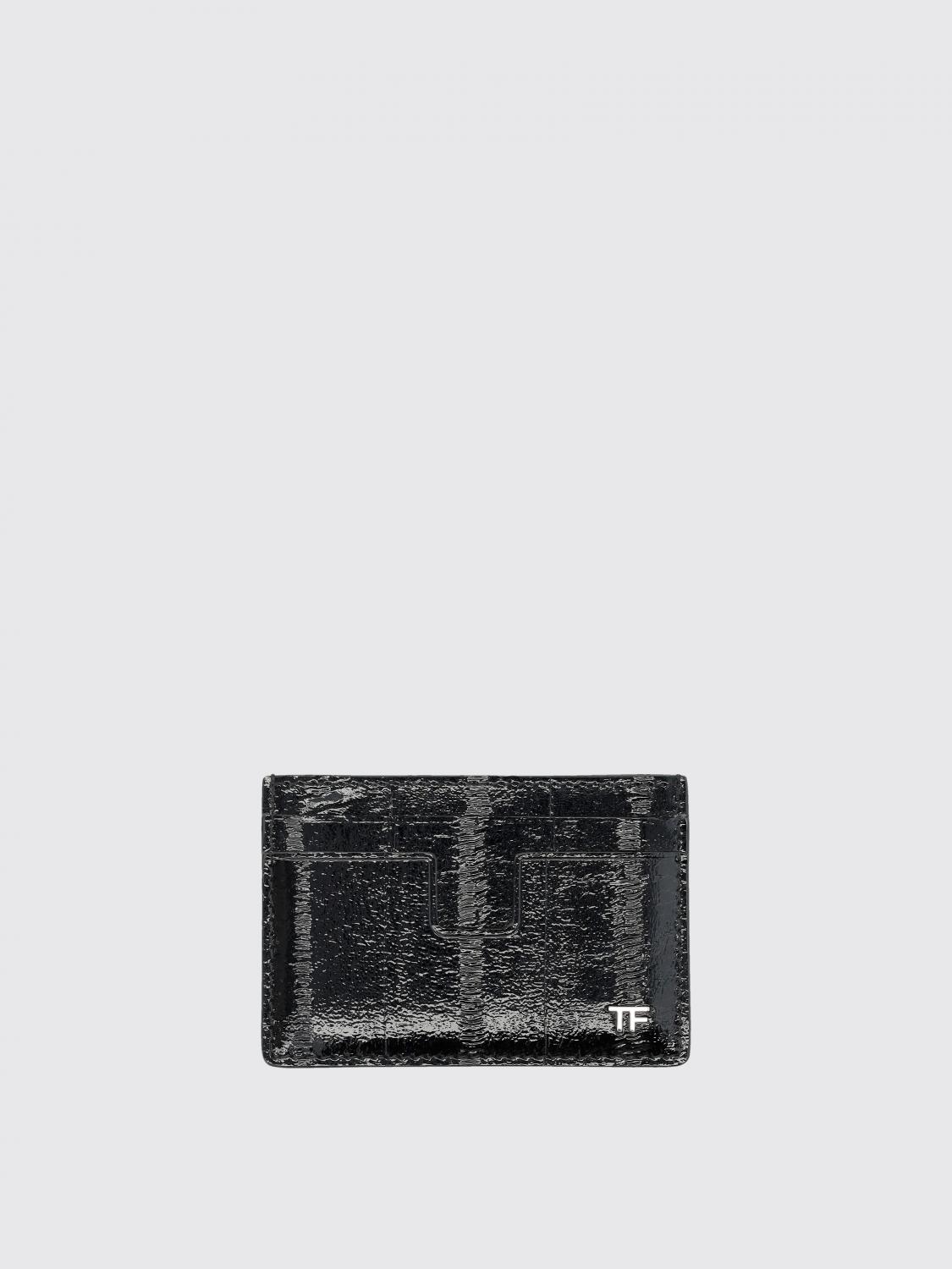 TOM FORD PORTAFOGLIO: Portacarte di credito Tom Ford in pelle , Nero - Img 1