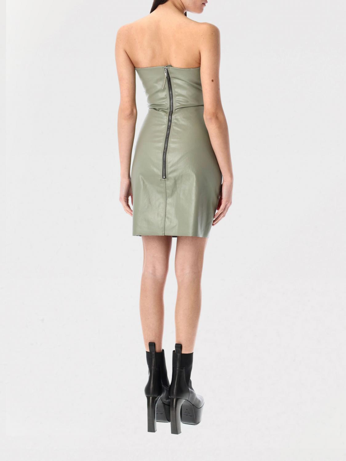 green rick owens dress Rick Owens // FW 2012 Mountain Khaki Green Drape Dress  VSP Consignment