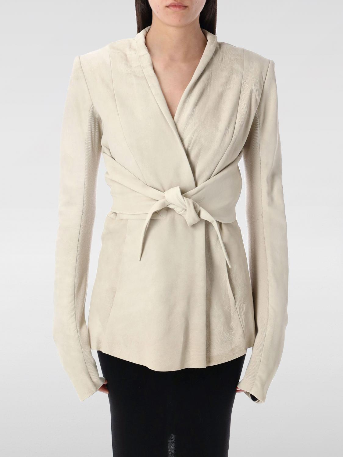 RICK OWENS CHAQUETA: Abrigo mujer Rick Owens, Beige - Img 1