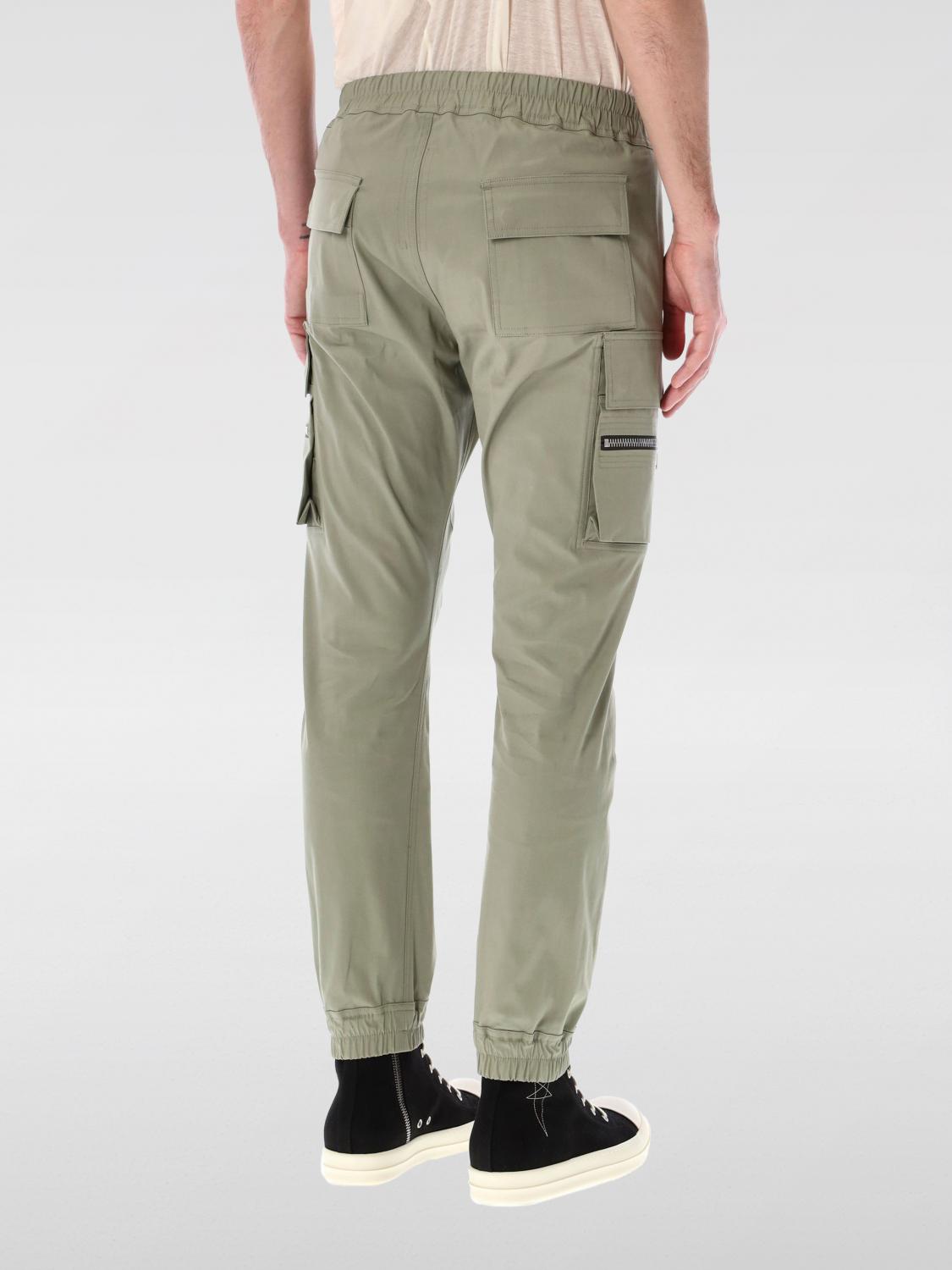 RICK OWENS PANTS: Pants men Rick Owens, Green - Img 2