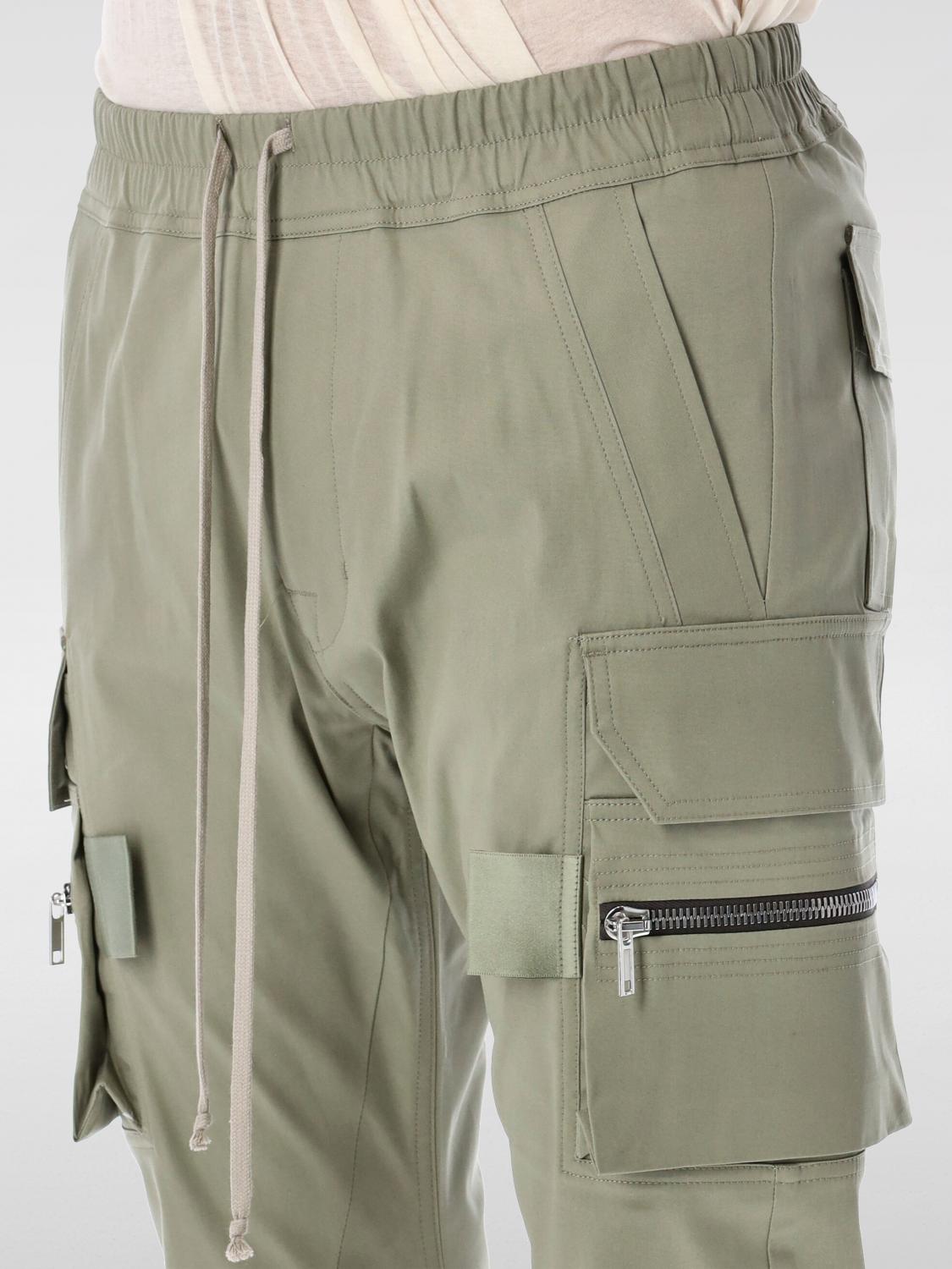 RICK OWENS PANTS: Pants men Rick Owens, Green - Img 3