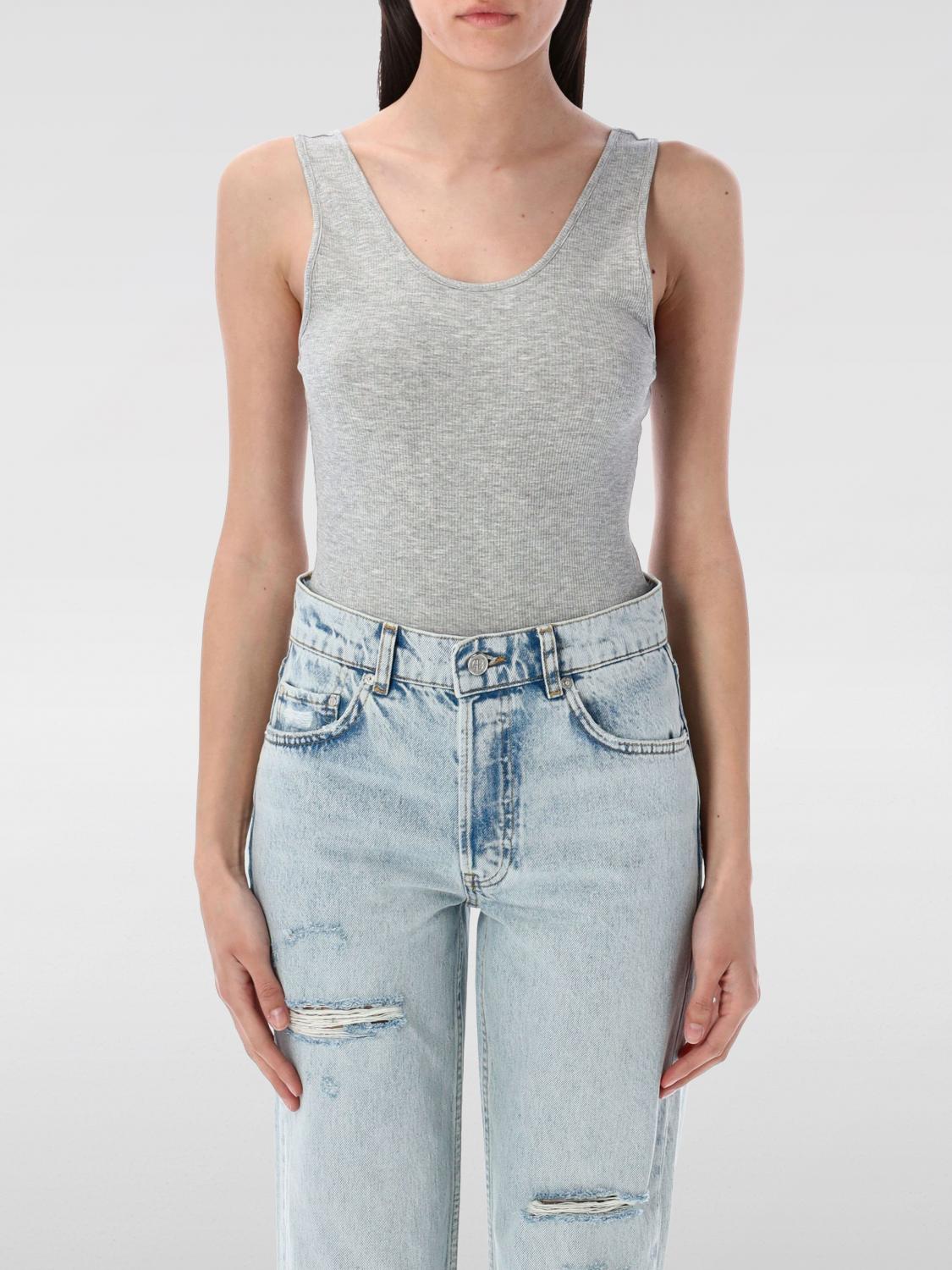 ANINE BING TOP: Body mujer Anine Bing, Gris - Img 1