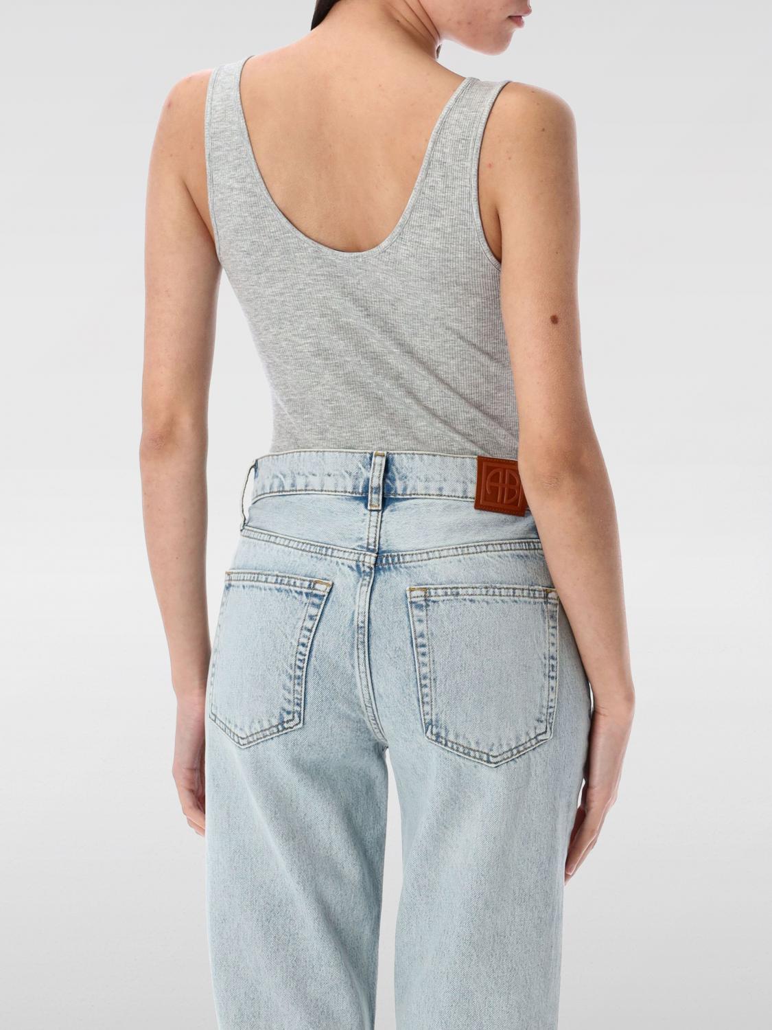 ANINE BING TOP: Body mujer Anine Bing, Gris - Img 2