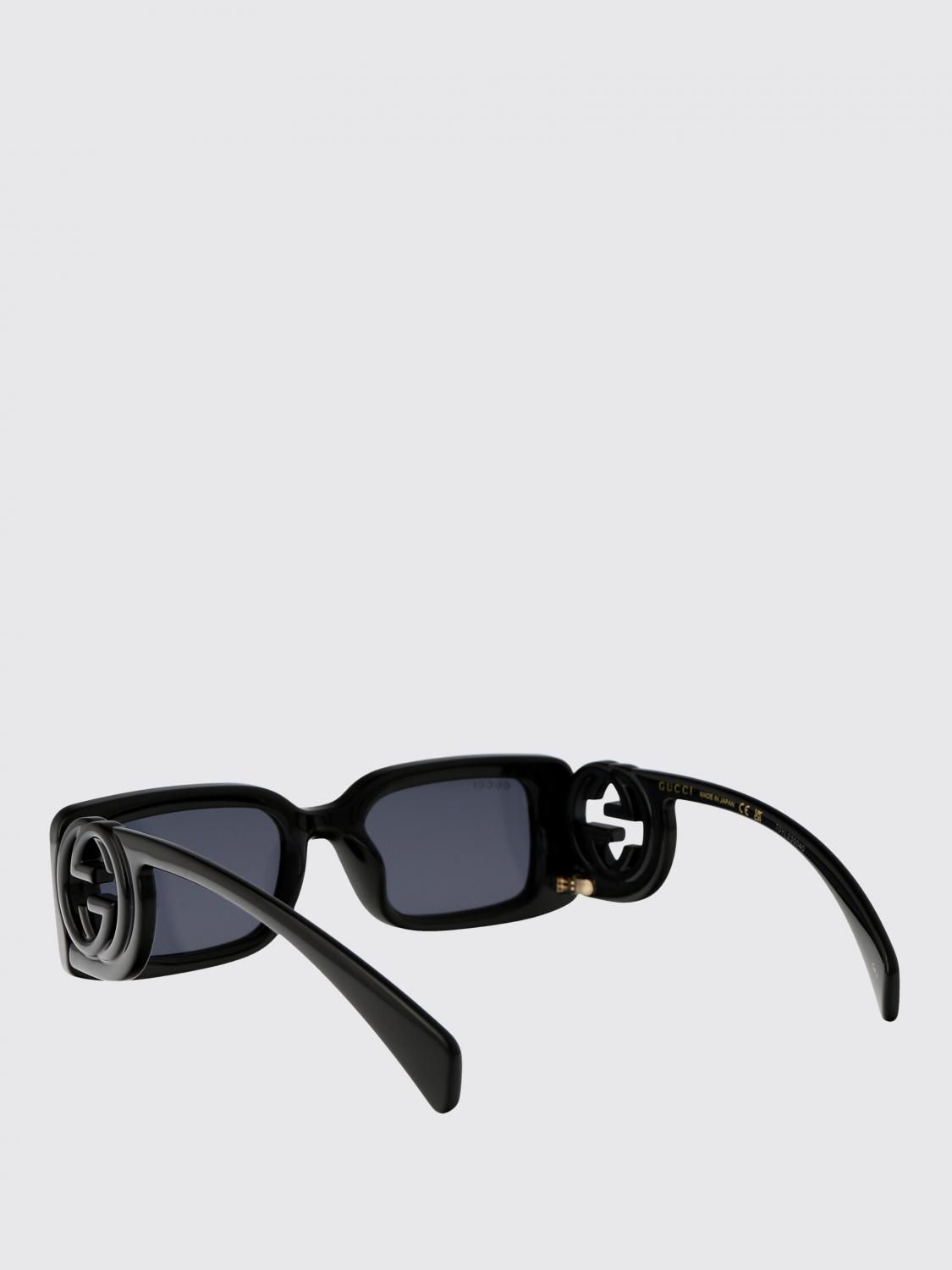GUCCI OCCHIALI DA SOLE: Occhiali da sole GG1325S Gucci in acetato , Nero - Img 3