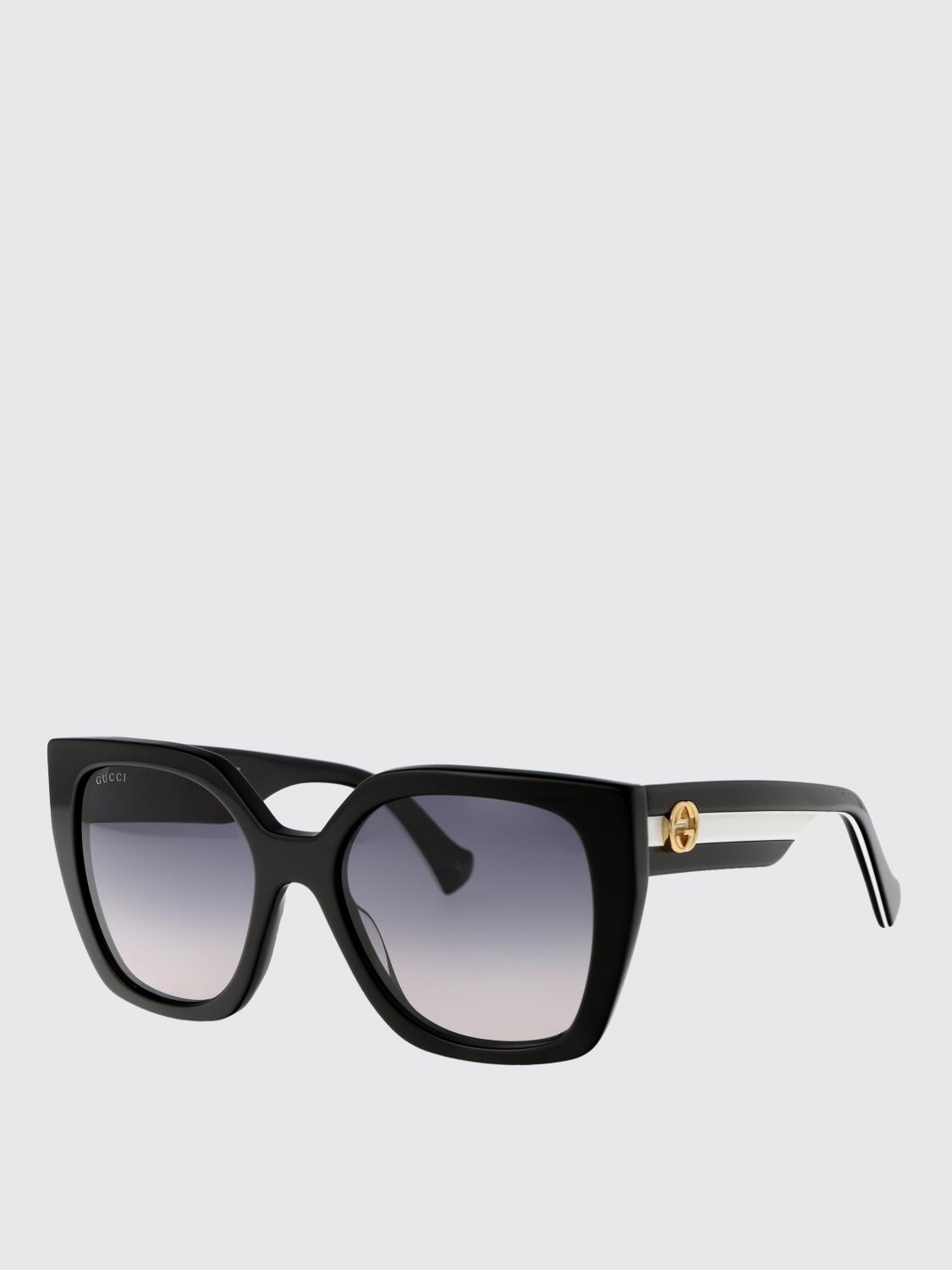 GUCCI OCCHIALI DA SOLE: Occhiali da sole GG1300S Gucci in acetato , Nero - Img 1