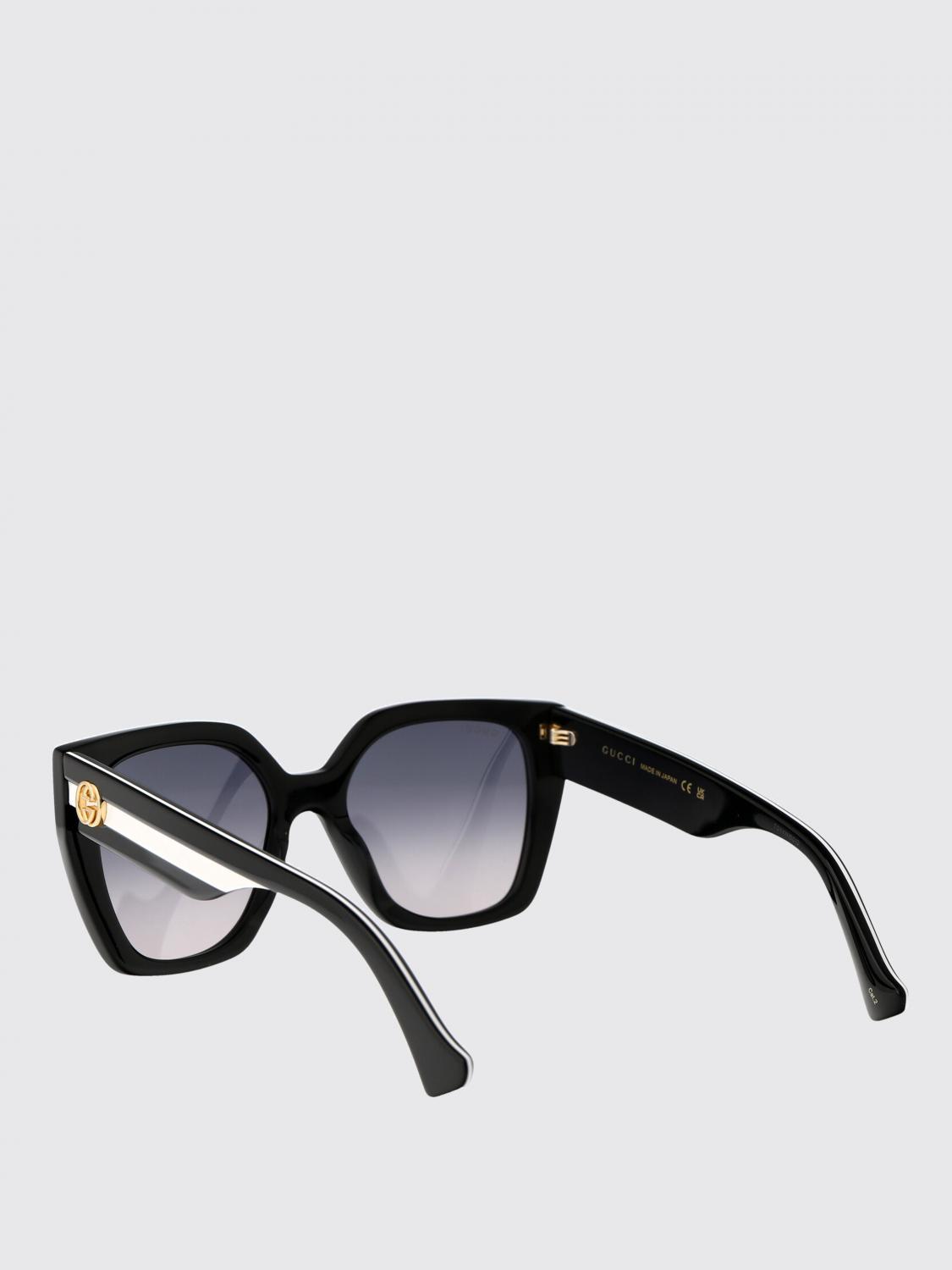 GUCCI OCCHIALI DA SOLE: Occhiali da sole GG1300S Gucci in acetato , Nero - Img 3