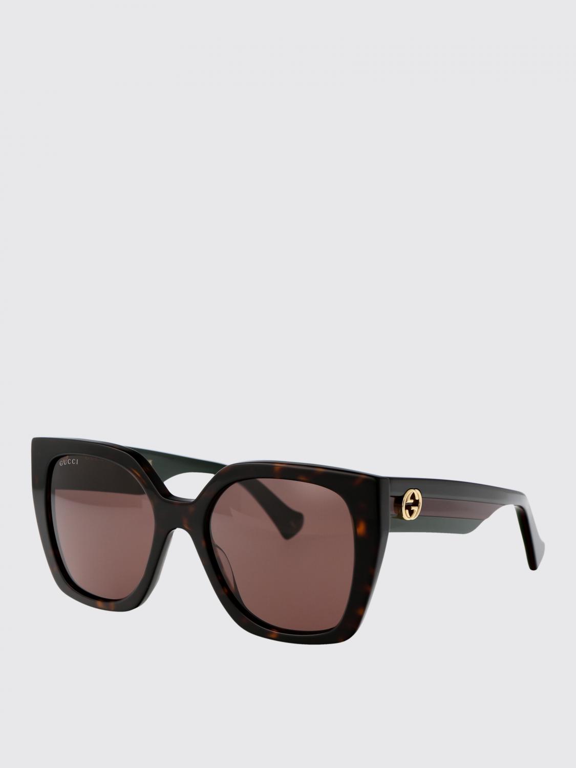 GUCCI OCCHIALI DA SOLE: Occhiali da sole GG1300S Gucci in acetato , Marrone - Img 1