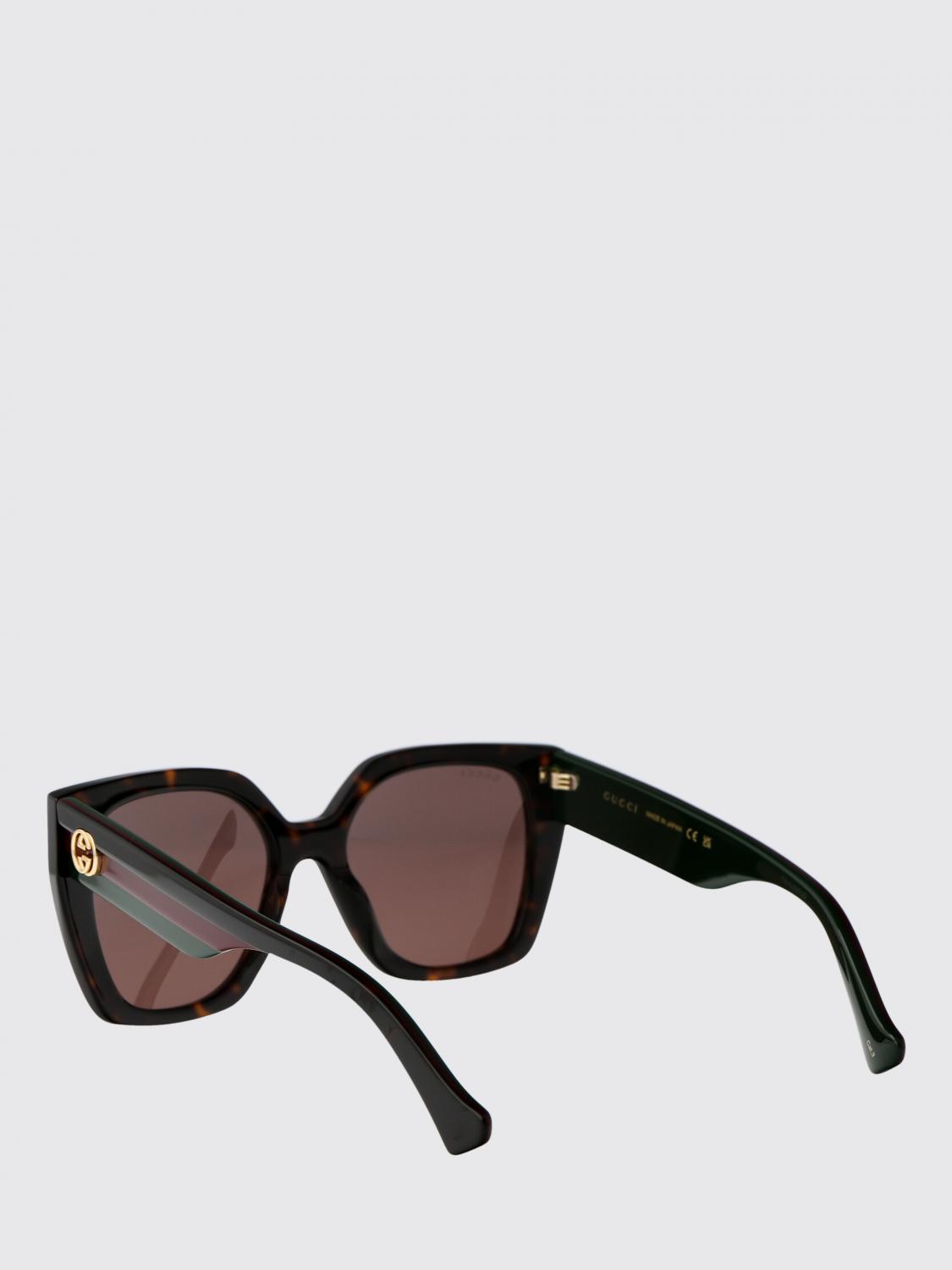 GUCCI OCCHIALI DA SOLE: Occhiali da sole GG1300S Gucci in acetato , Marrone - Img 3