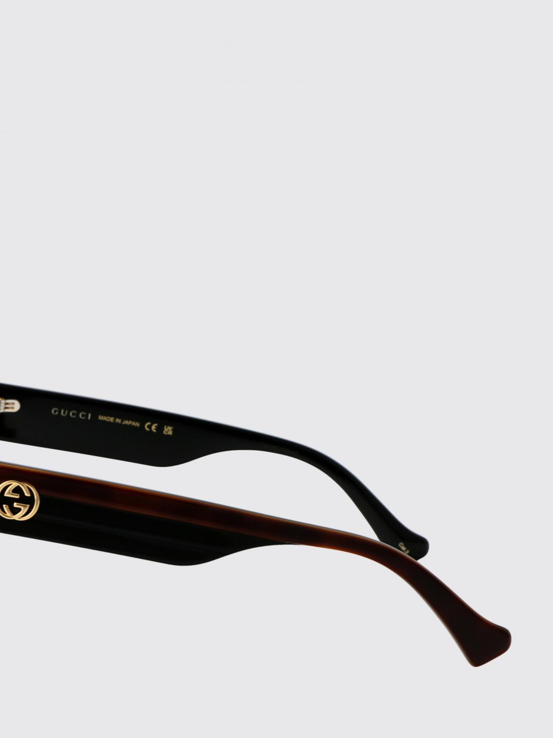 GUCCI OCCHIALI DA SOLE: Occhiali da sole GG1300S Gucci in acetato , Nero 1 - Img 4