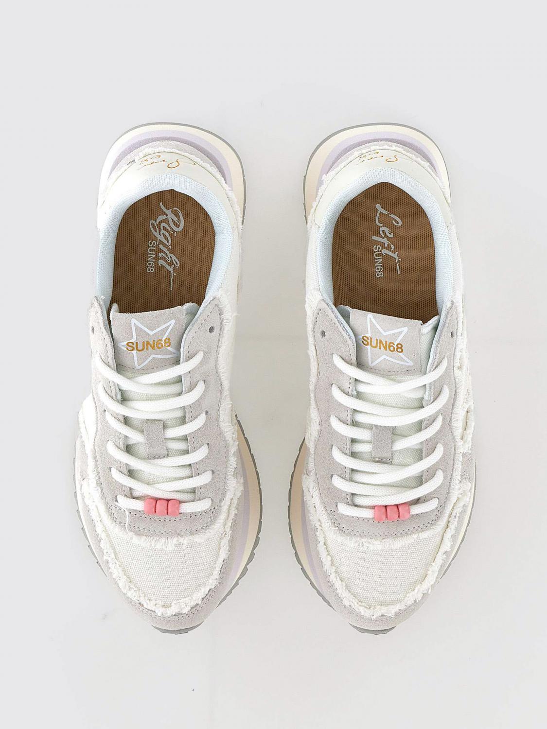 SUN68 SNEAKERS: Sneakers damen SUN68, Weiß - Img 4