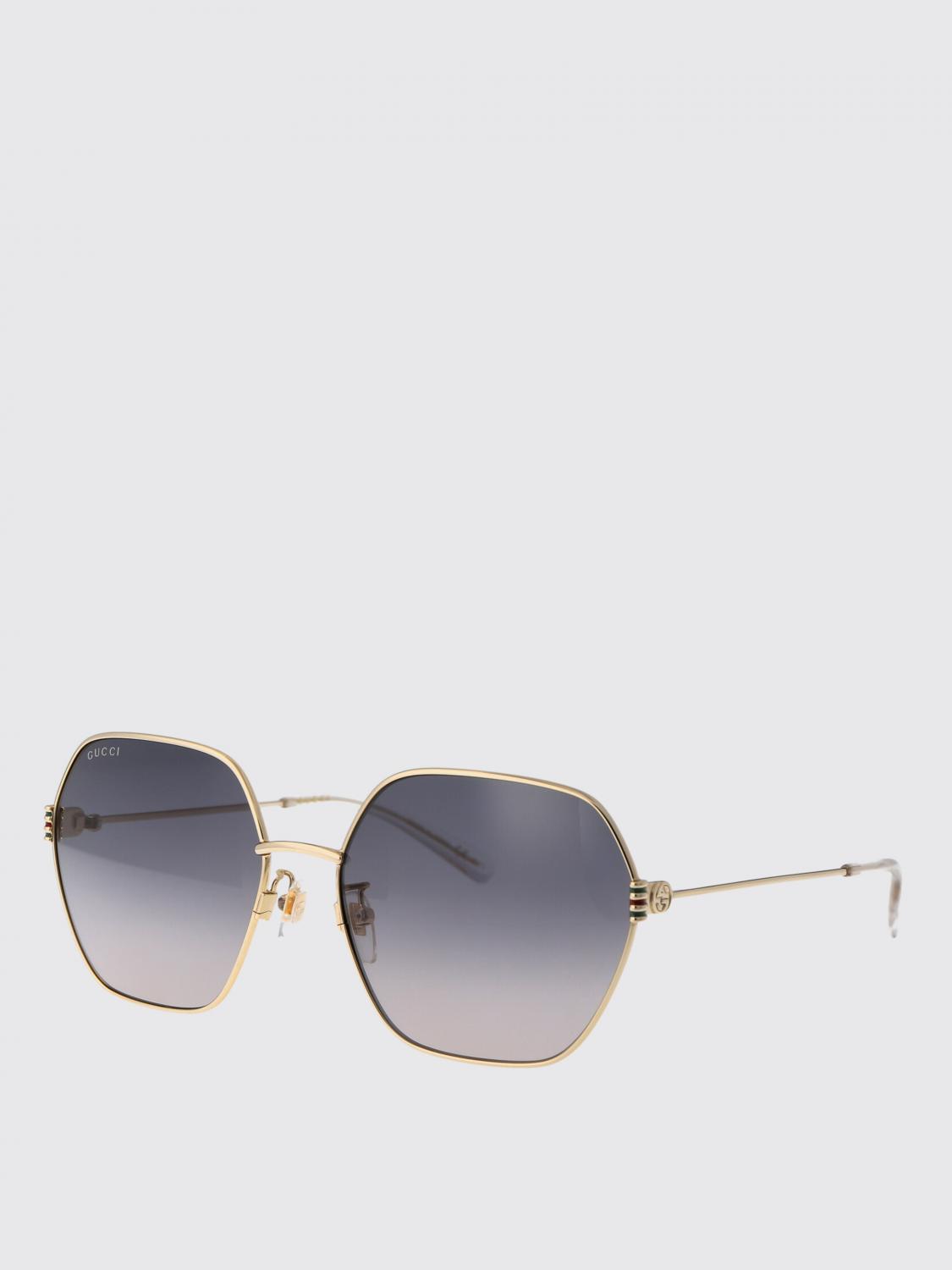 GUCCI OCCHIALI DA SOLE: Occhiali da sole GG1285SA Gucci in metallo , Blue - Img 1